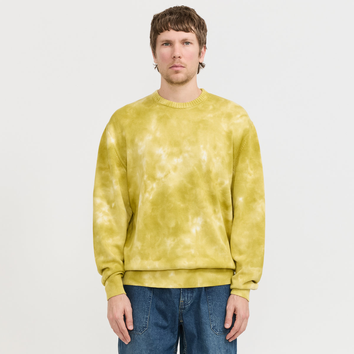 Cotton Knit Crew Sun Fade
