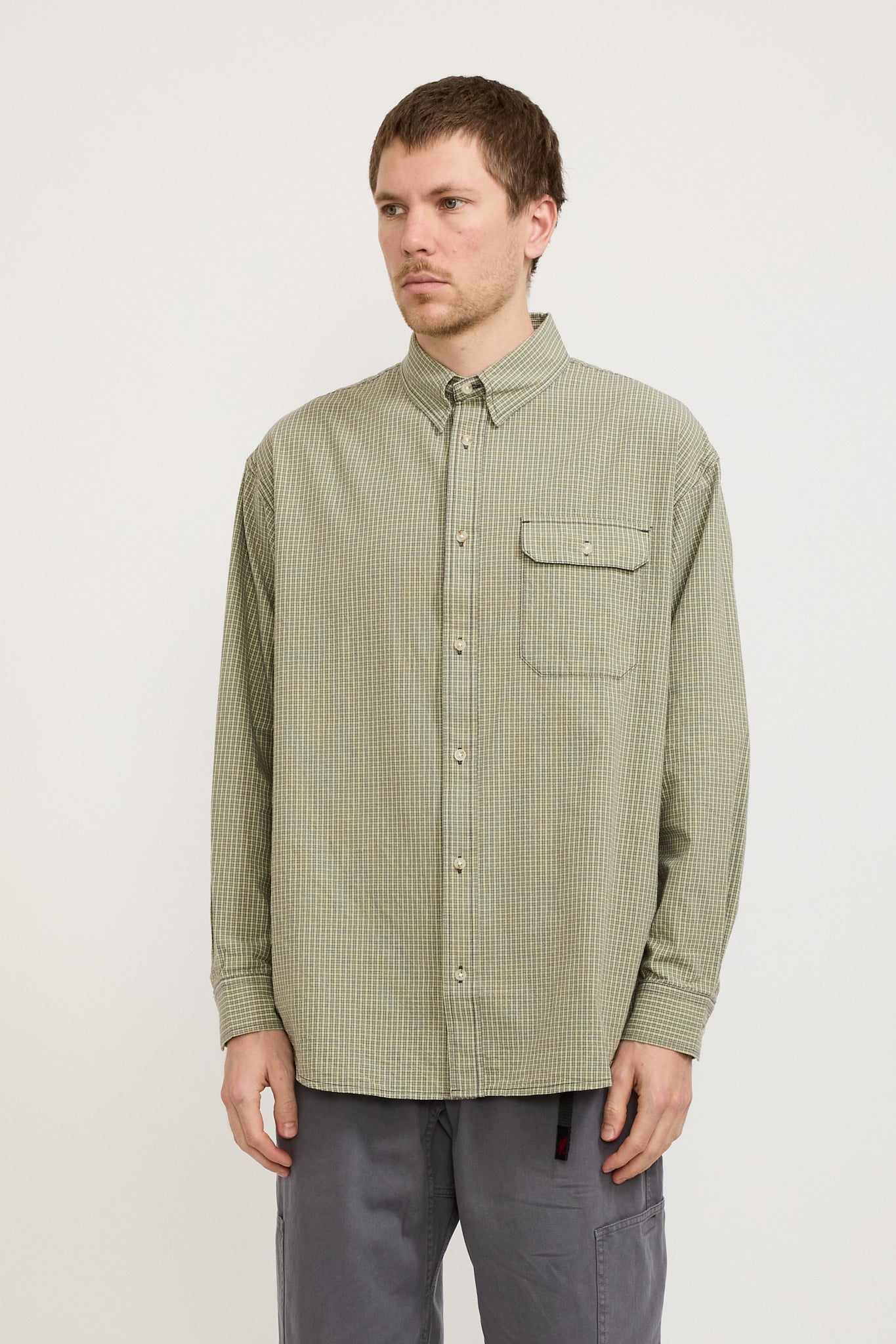 Gramicci | Checkered Stance Shirt Sierra Check Mint | Maplestore