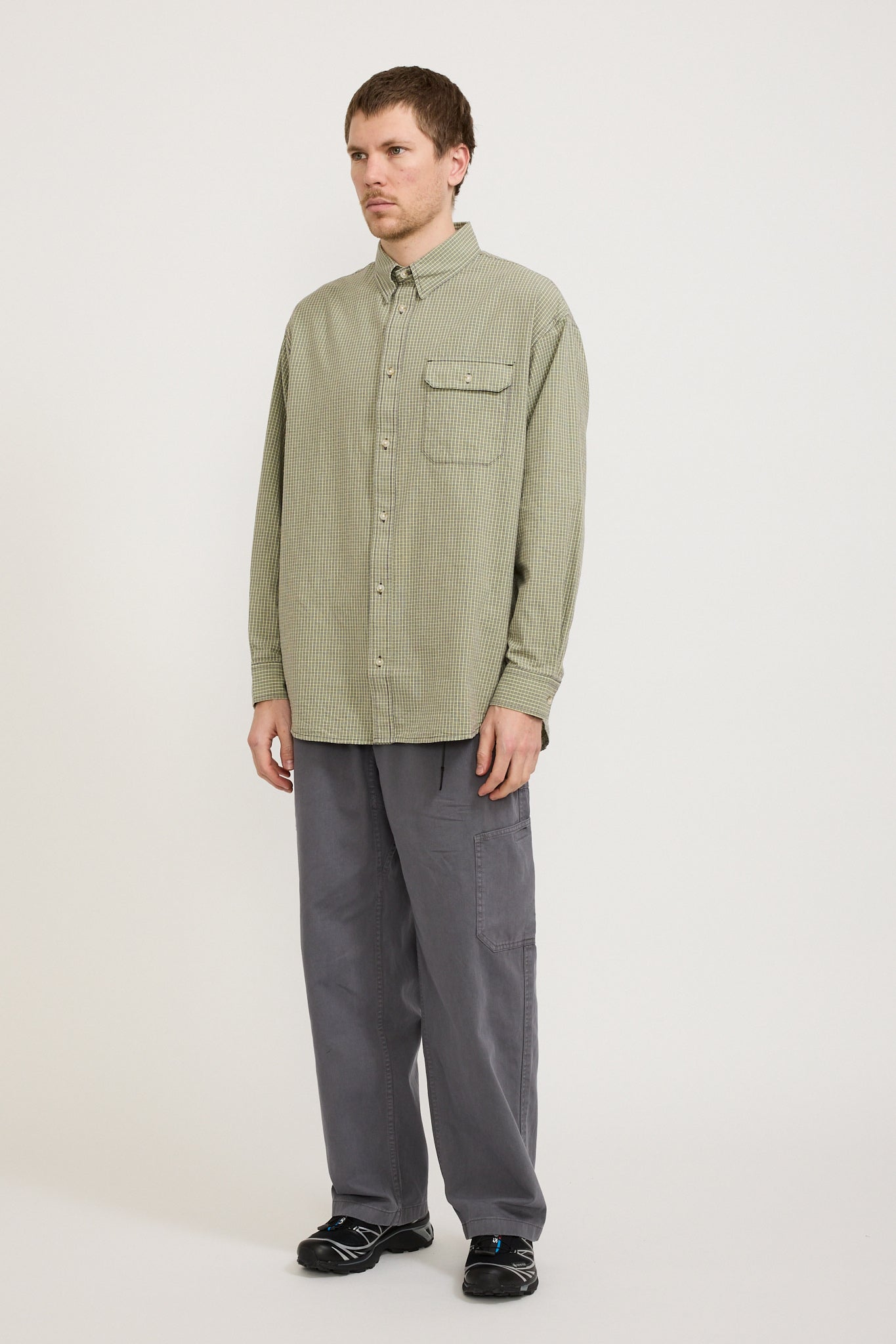 Gramicci | Checkered Stance Shirt Sierra Check Mint | Maplestore