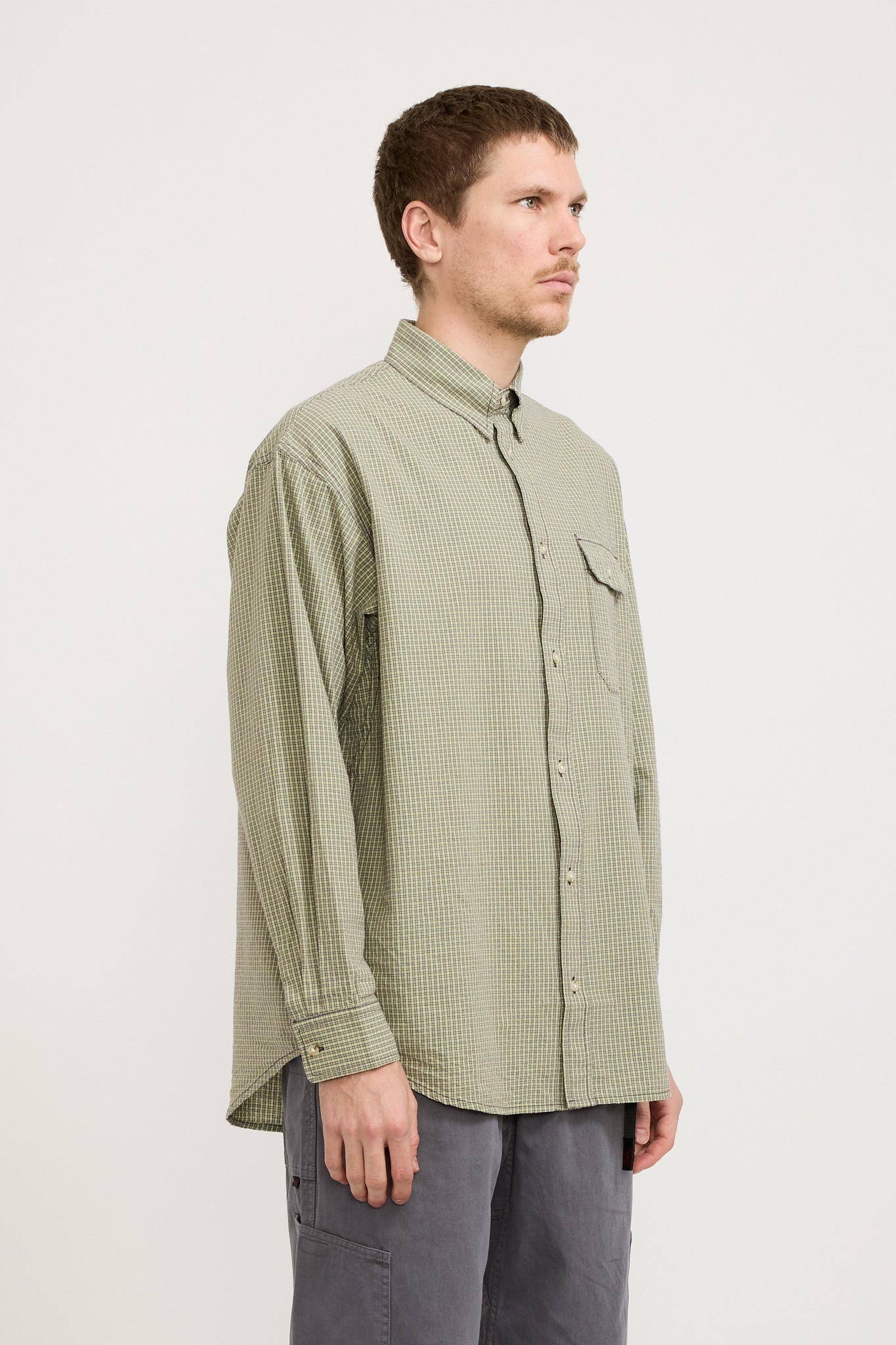 Gramicci | Checkered Stance Shirt Sierra Check Mint | Maplestore