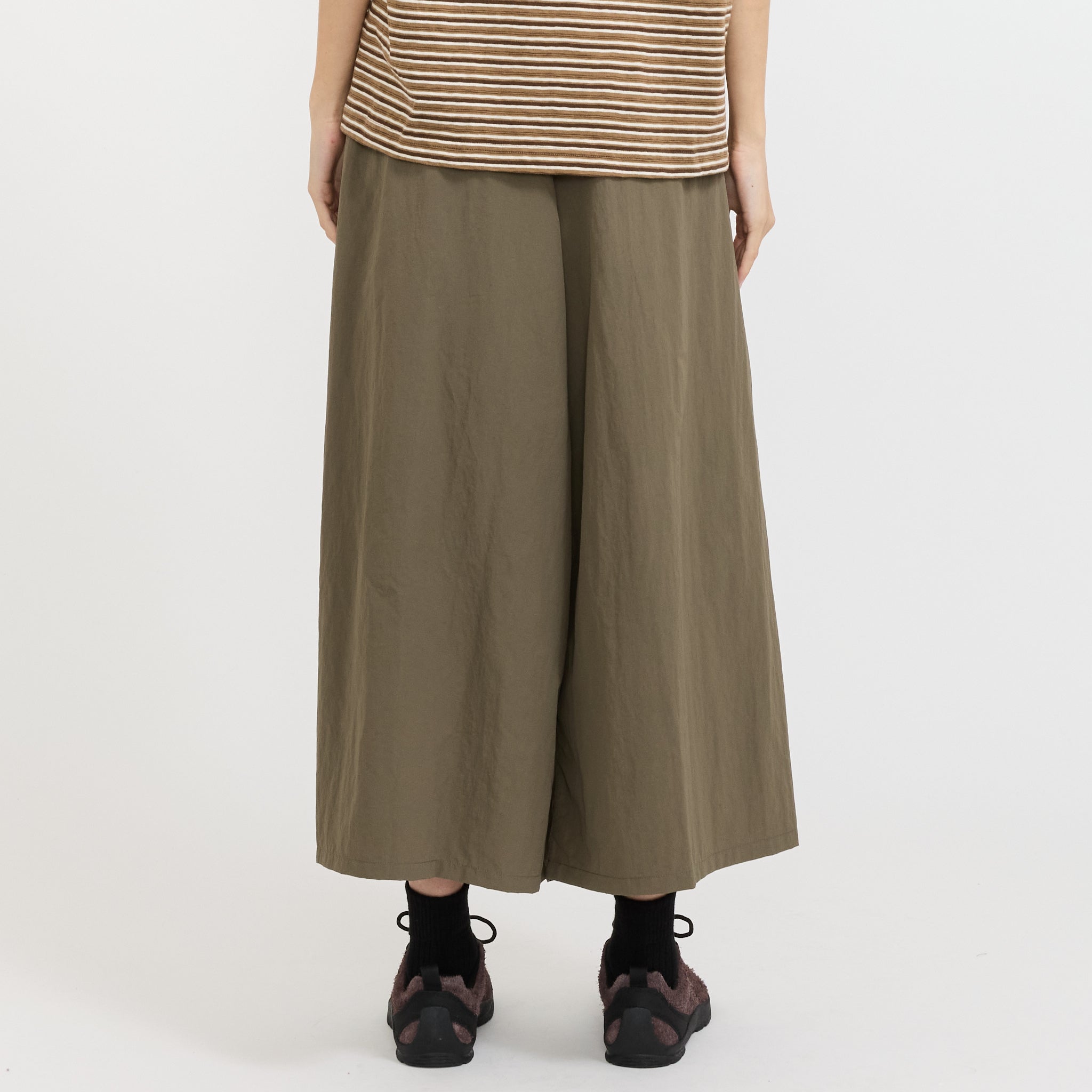 Nylon Flare Pant Burnt Olive