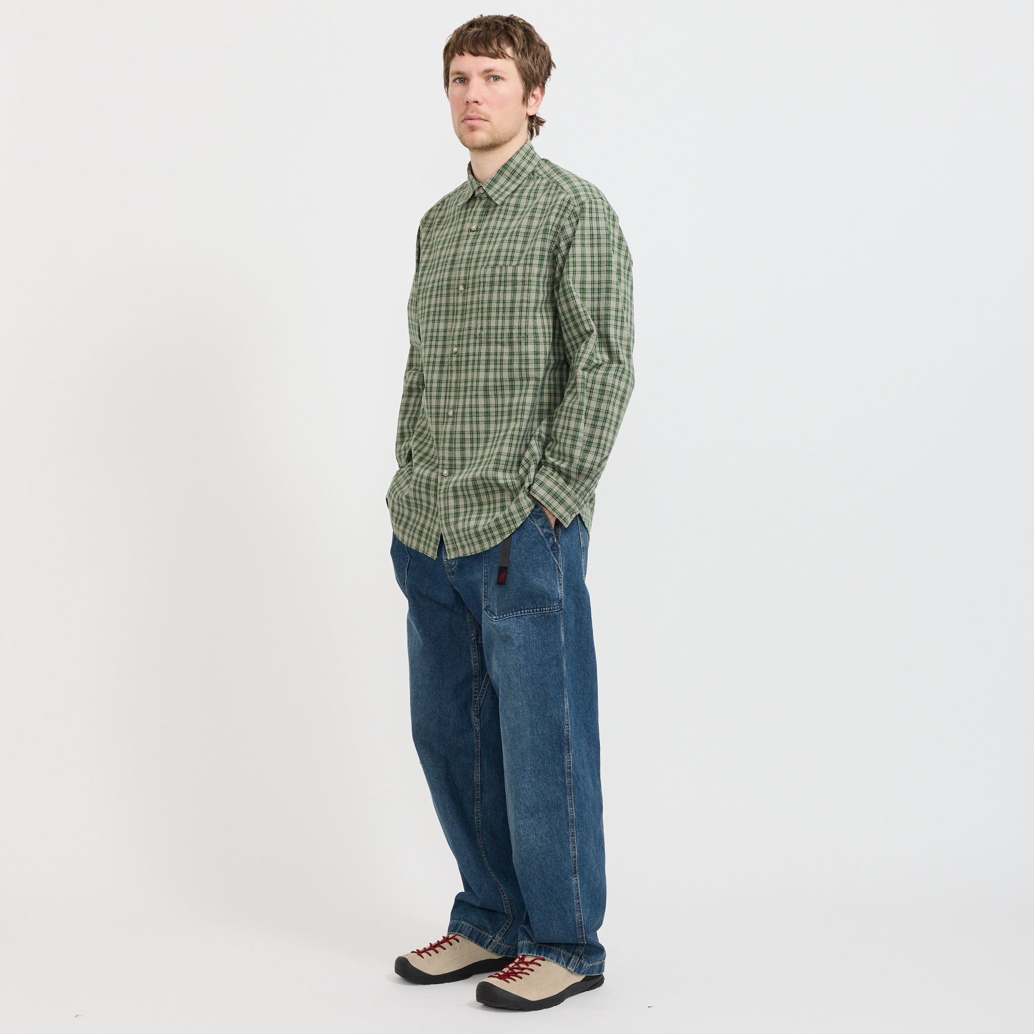 Heavy Weight Checkered Shirt Forest
