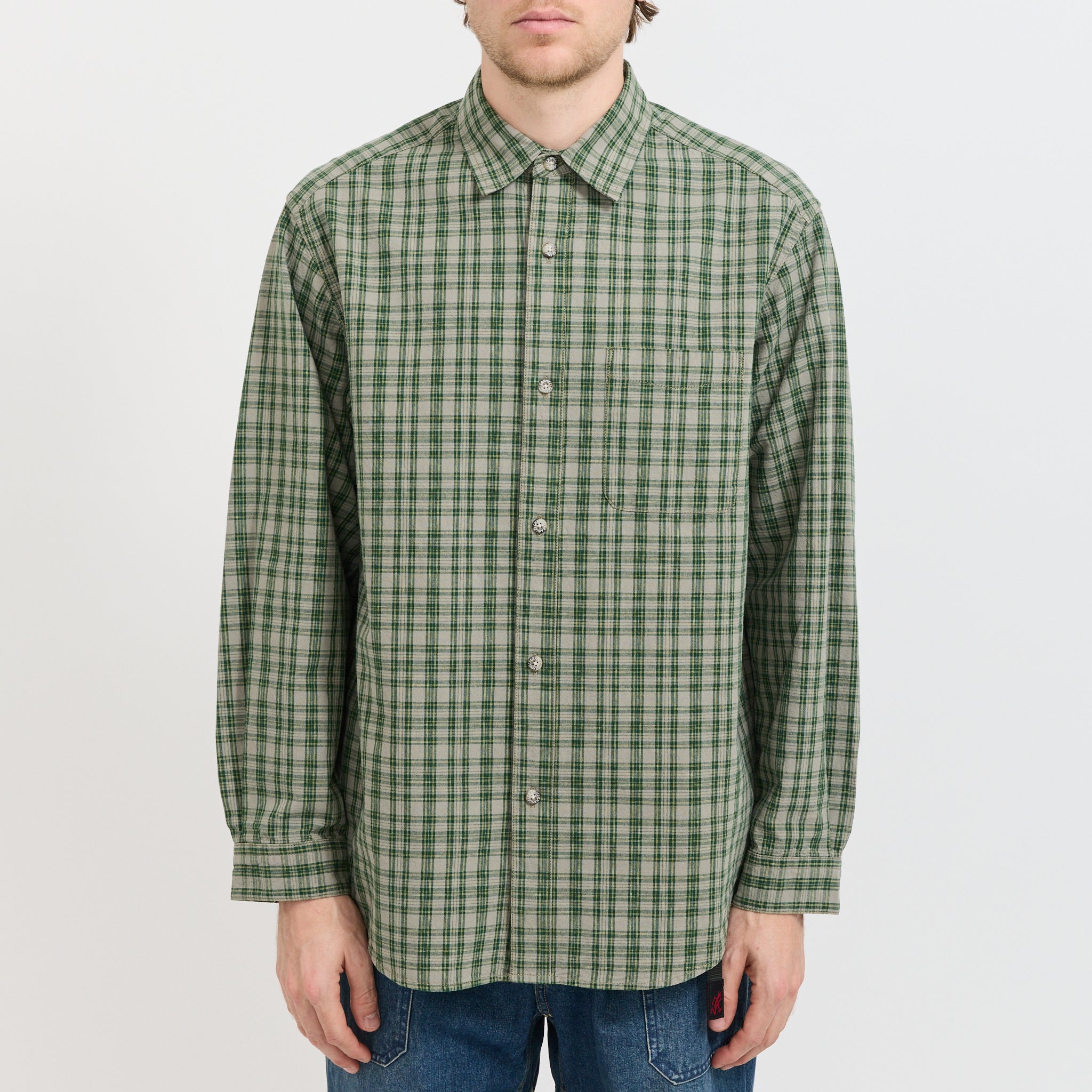 Heavy Weight Checkered Shirt Forest