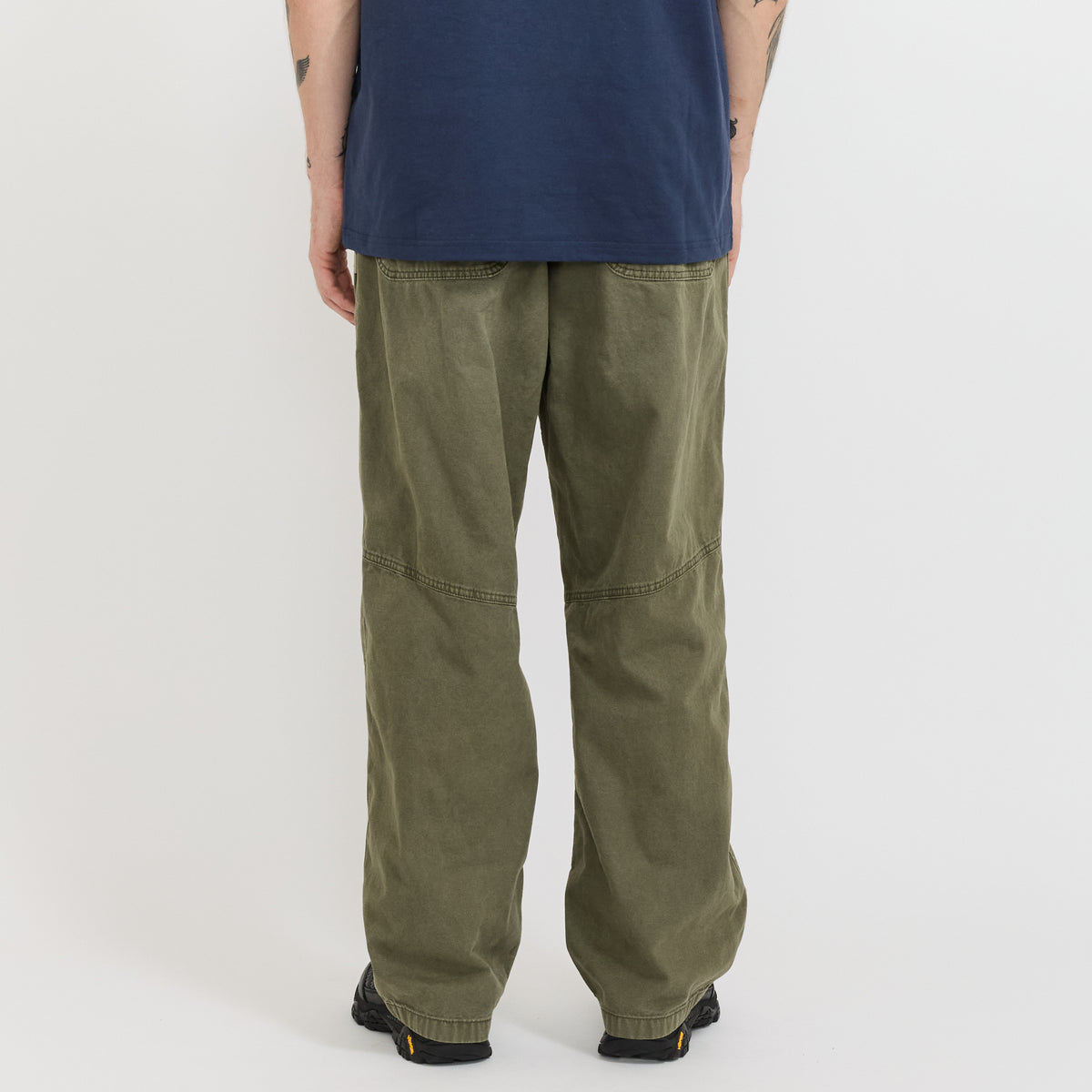 Hemp Canvas Double Knee Pant Burnt Olive Pigment