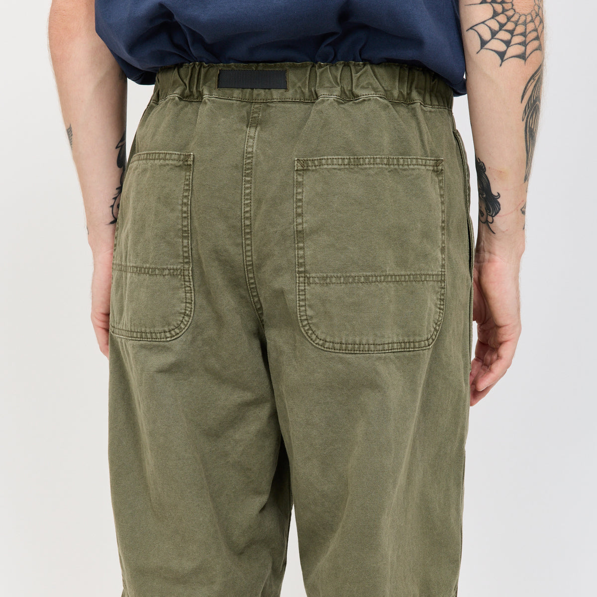 Hemp Canvas Double Knee Pant Burnt Olive Pigment