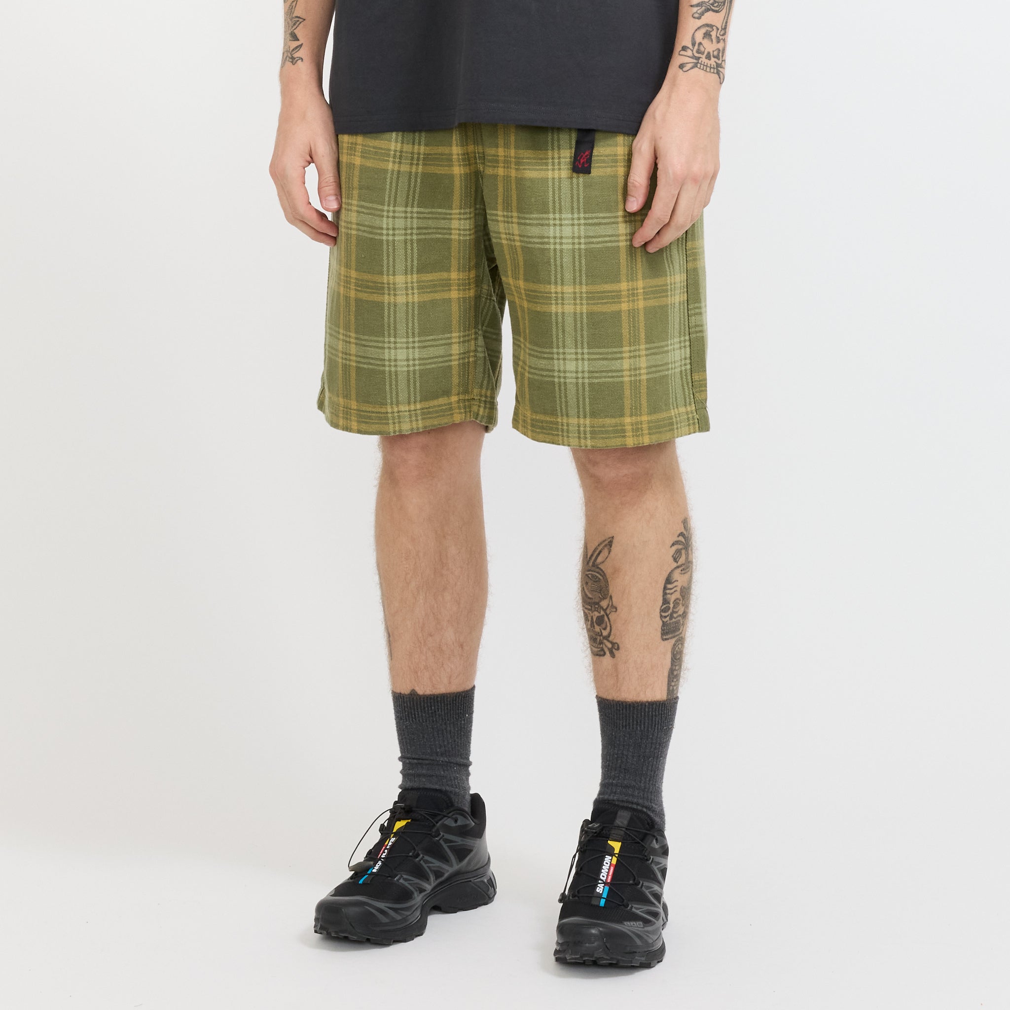 Gramicci | Hemp G-Short Plaid | Maplestore