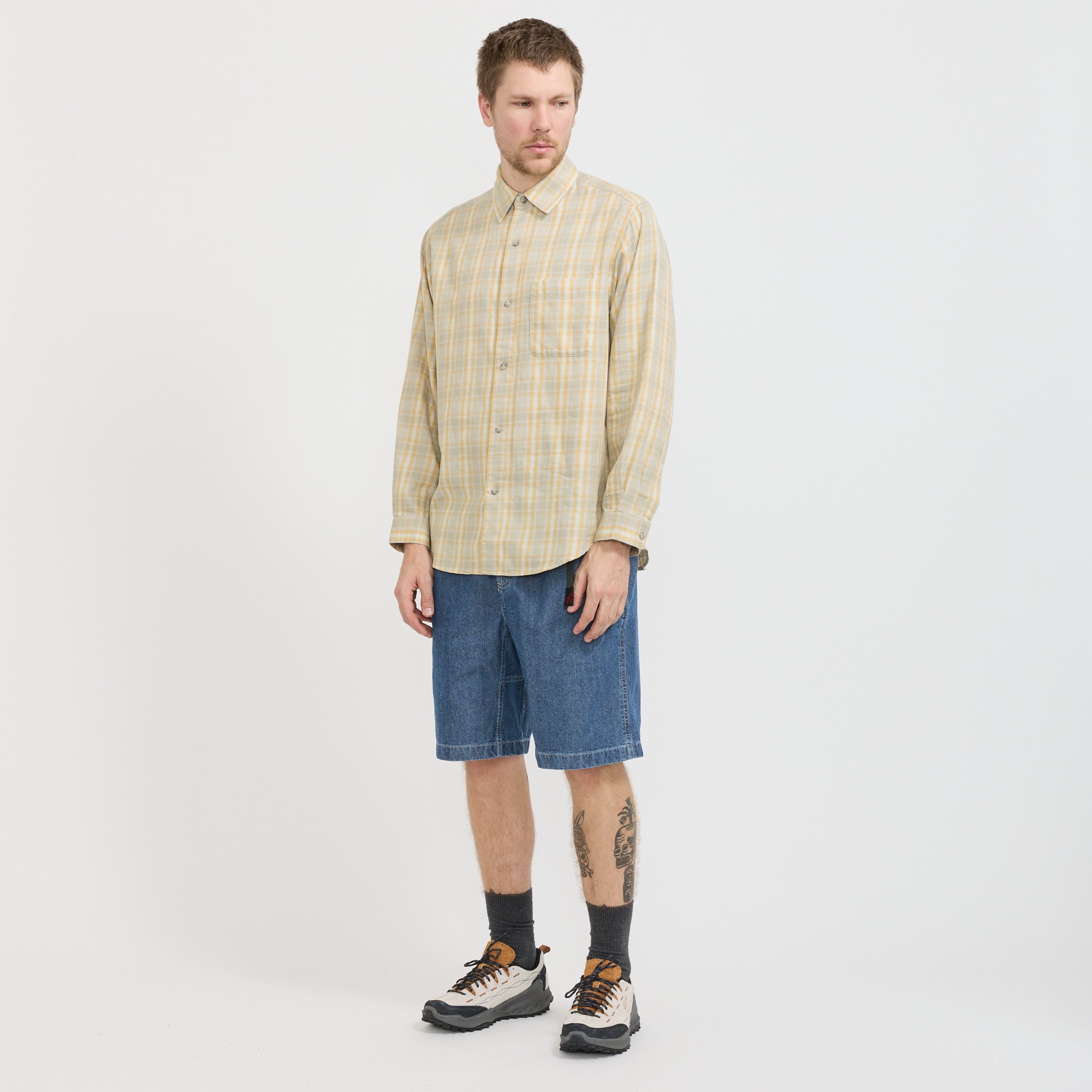 Gramicci | Japanese Chambray Short Blue | Maplestore