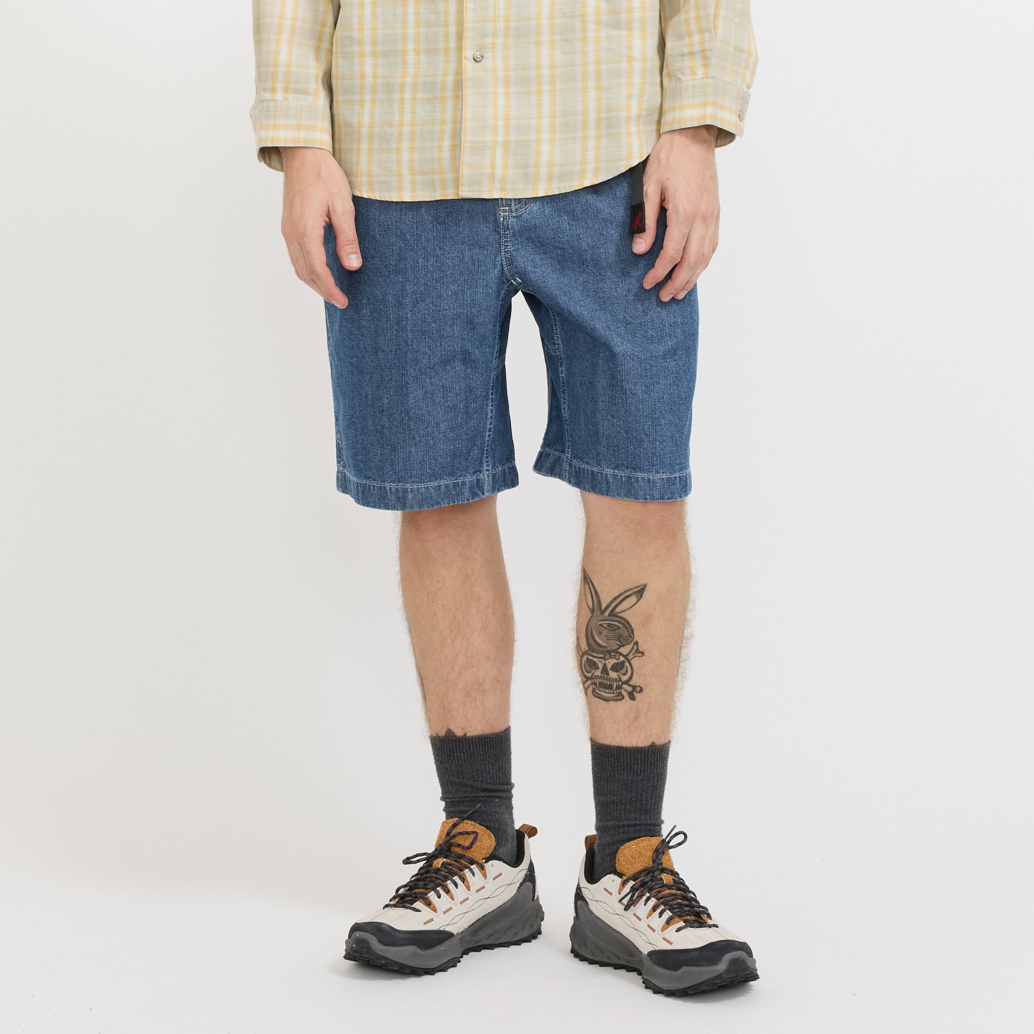 Gramicci | Japanese Chambray Short Blue | Maplestore
