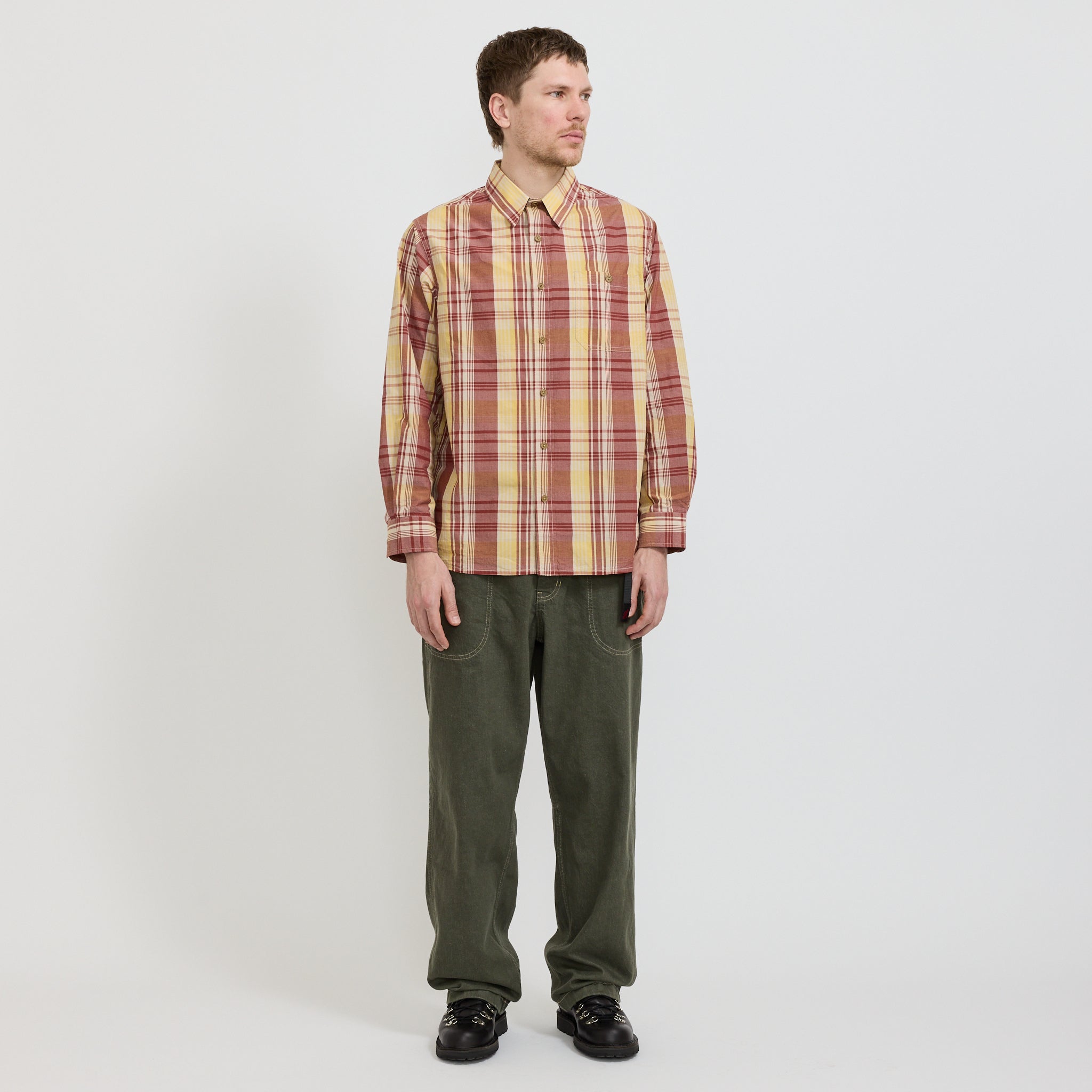 Japanese Slub Denim Pant Dark Sage