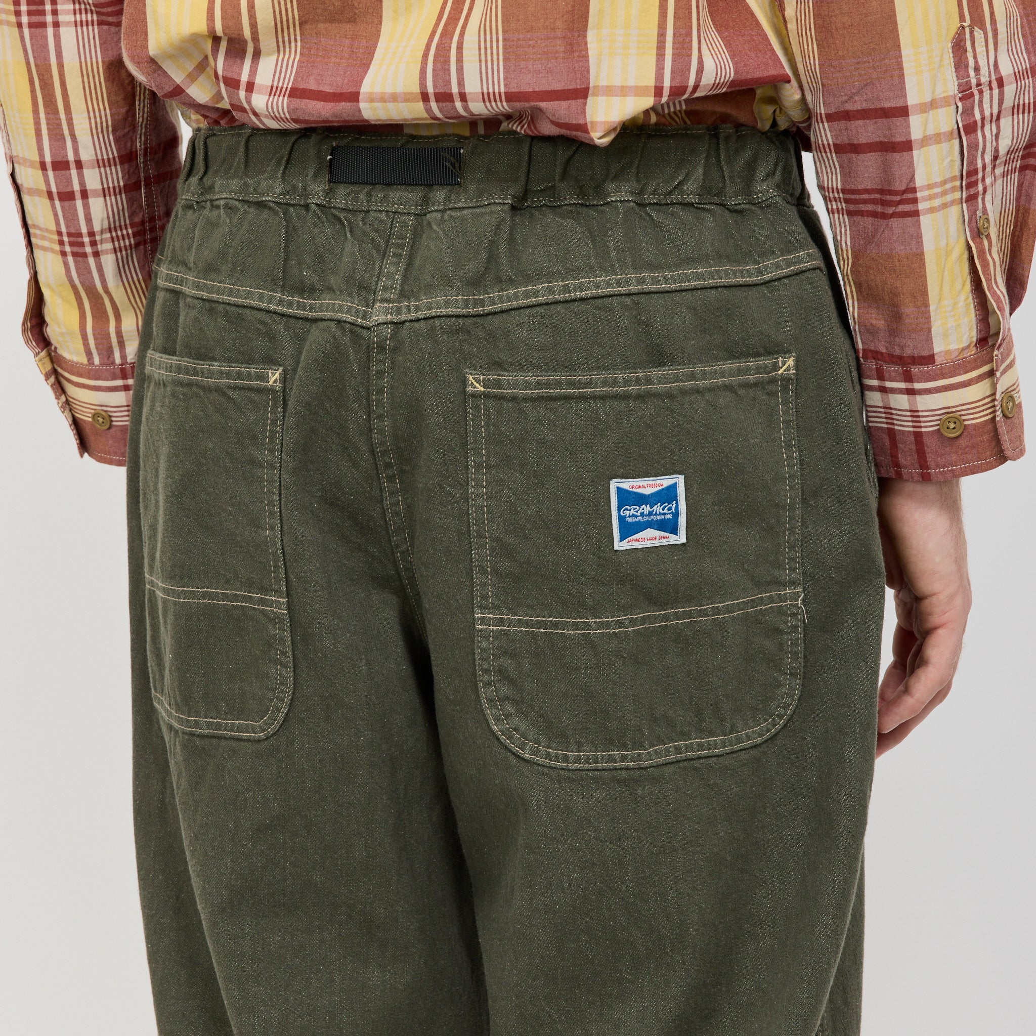 Japanese Slub Denim Pant Dark Sage