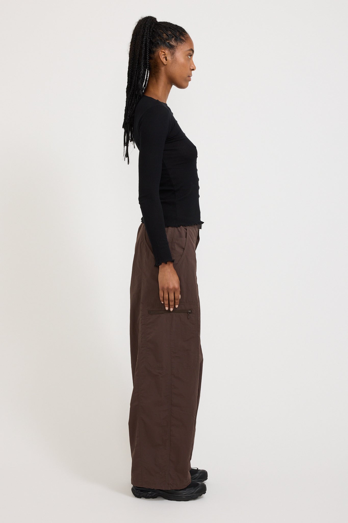 Loose Balloon Pant Deep Brown