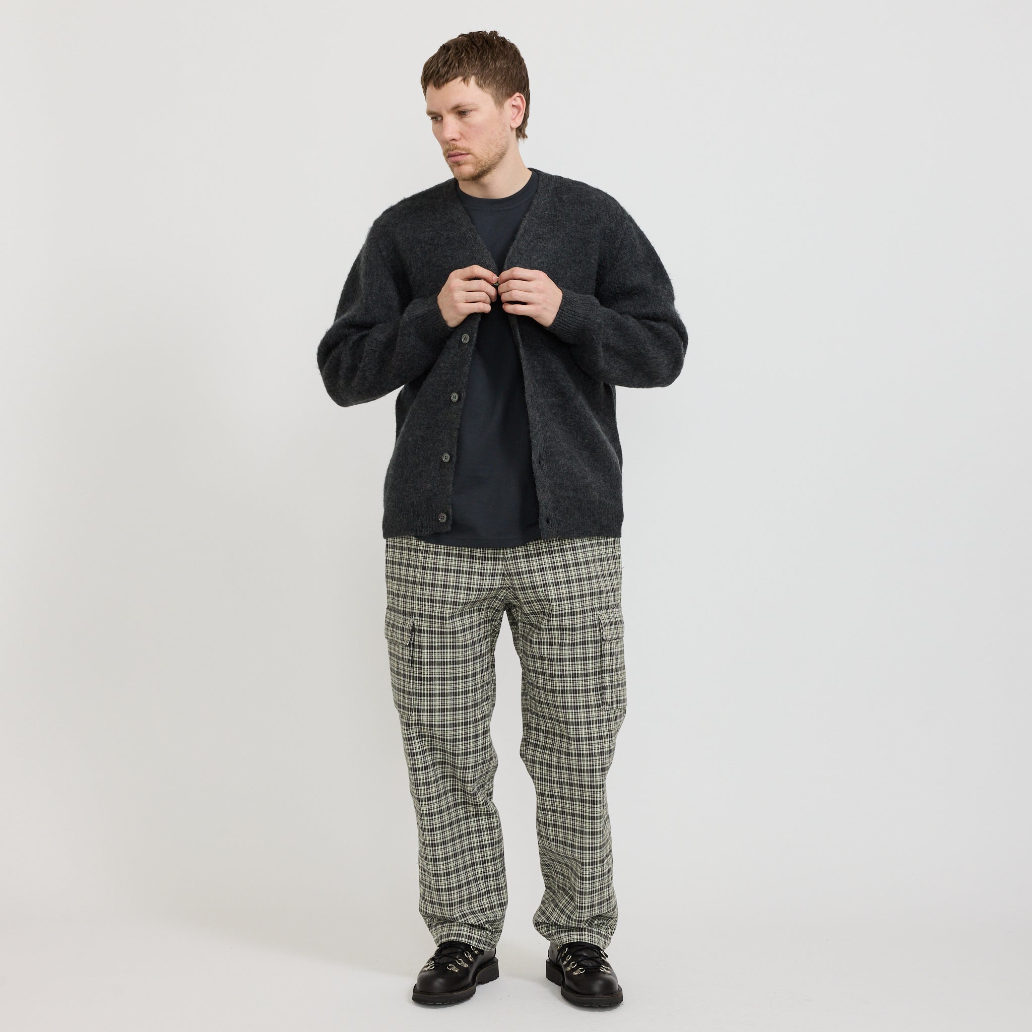 Gramicci Mohair Cardigan Charcoal