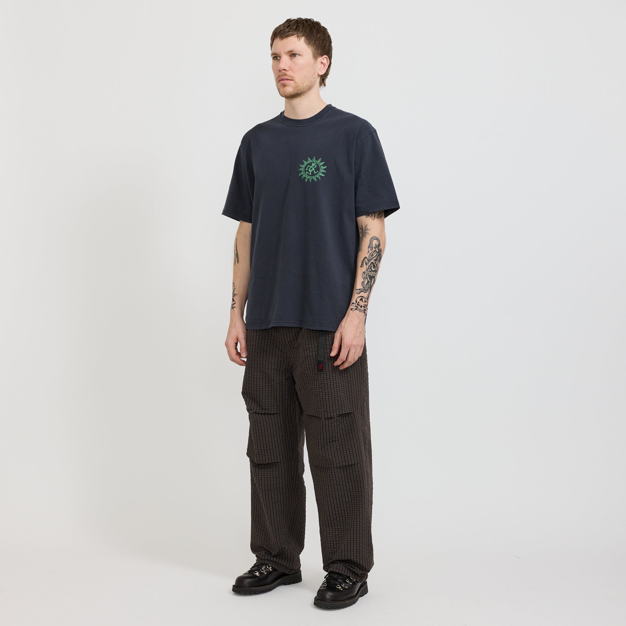 Northside Plaid Pant Deep Brown