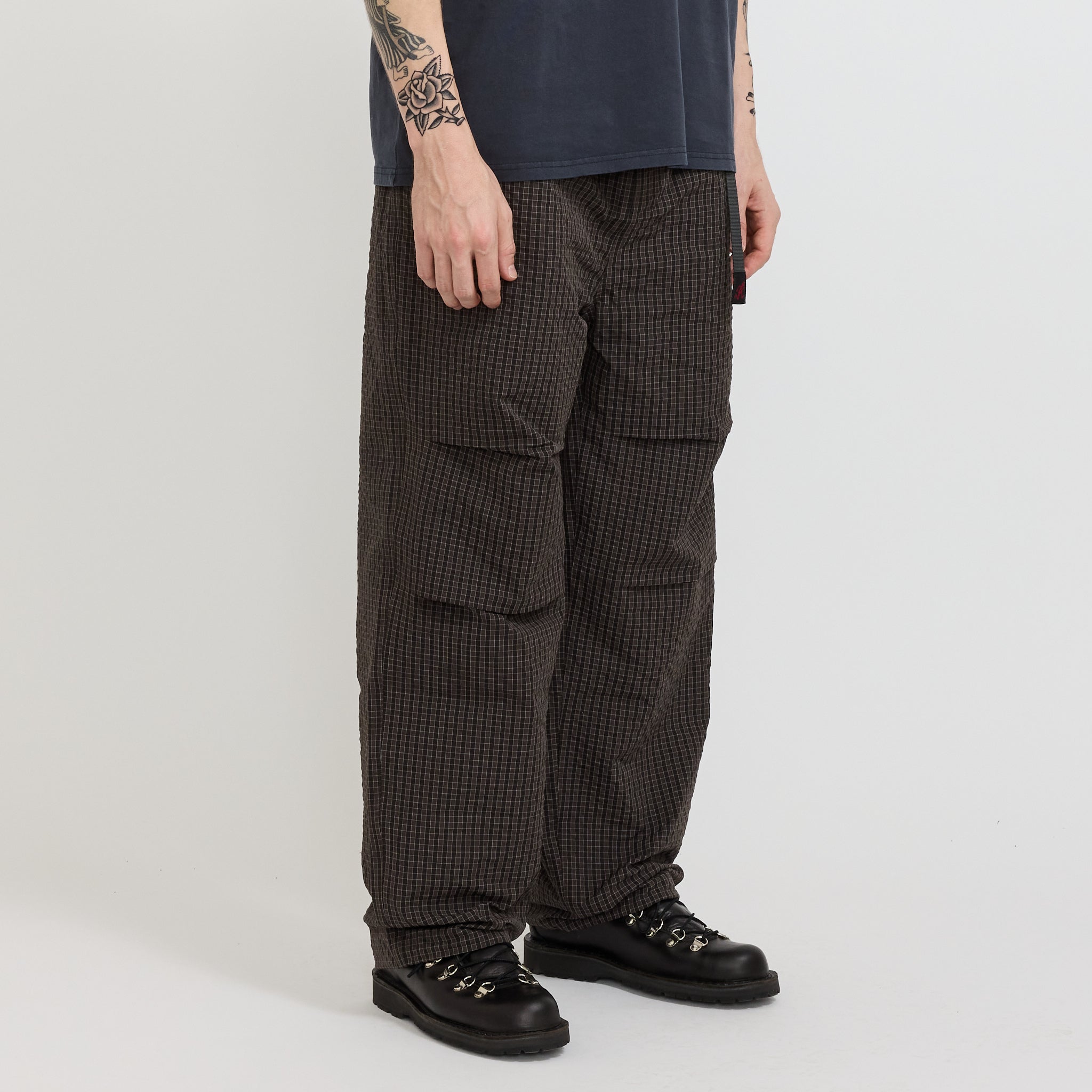 Northside Plaid Pant Deep Brown