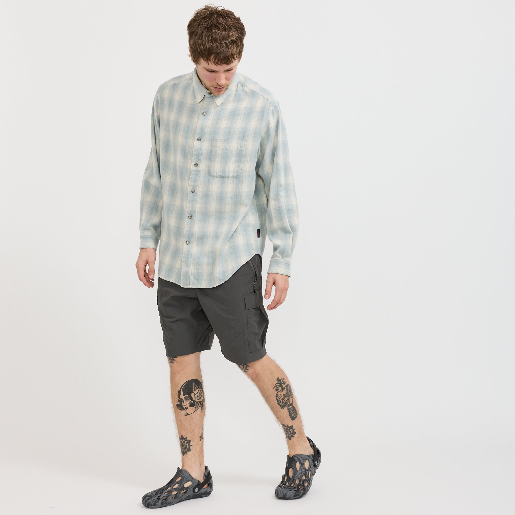 Nylon Explorer Cargo Short Carbon