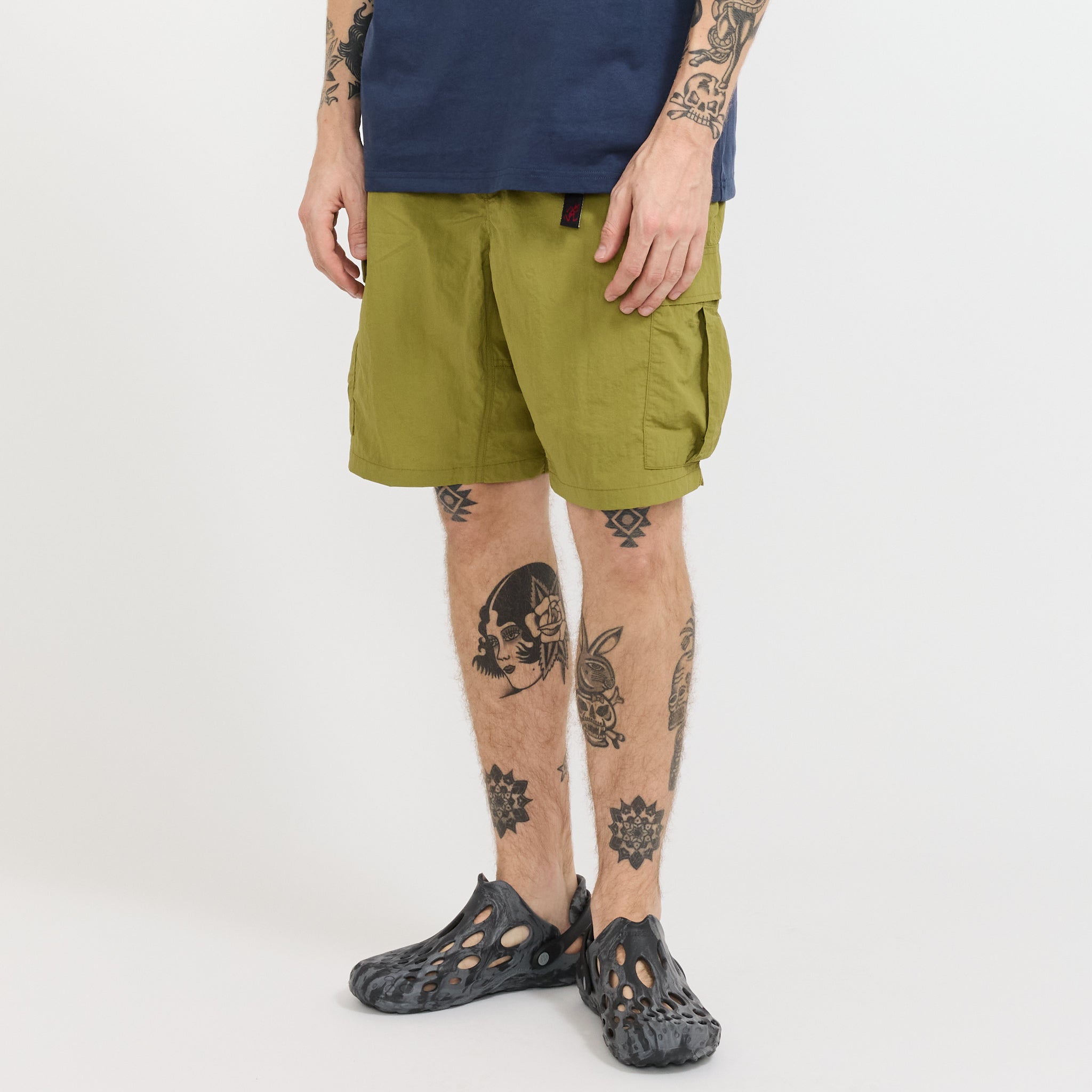 Nylon Explorer Cargo Short Moss