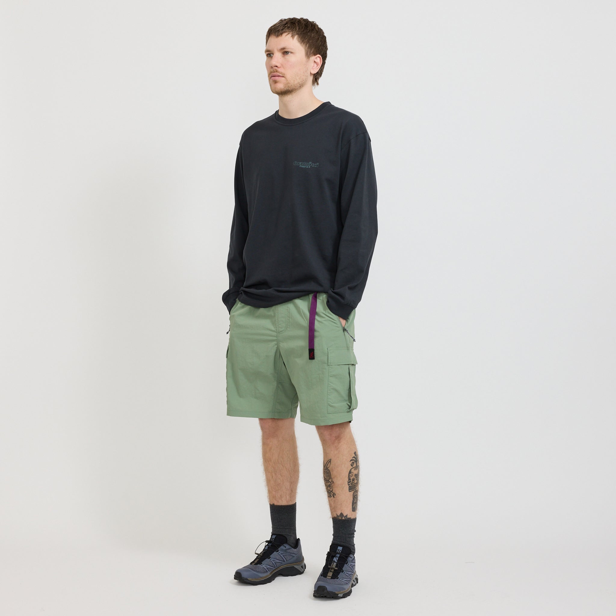 Nylon Explorer Cargo Short Teal
