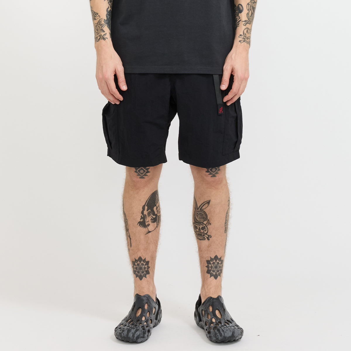 Nylon Explorer Cargo Short Black