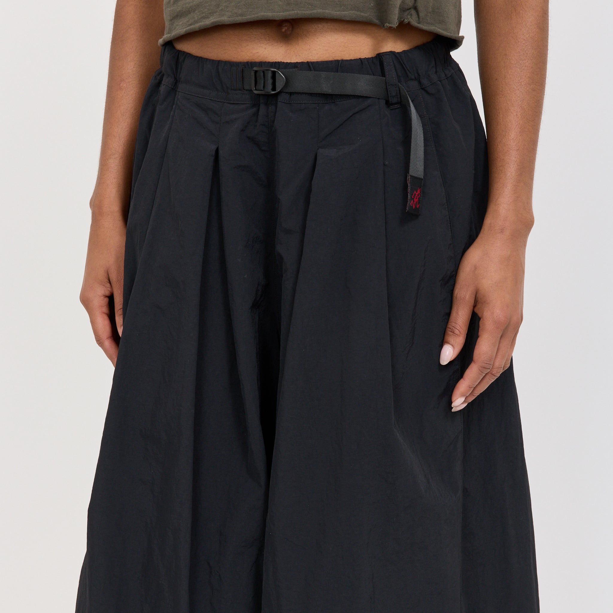 Nylon Flare Pant Black | Gramicci Women's Pants | Maplestore