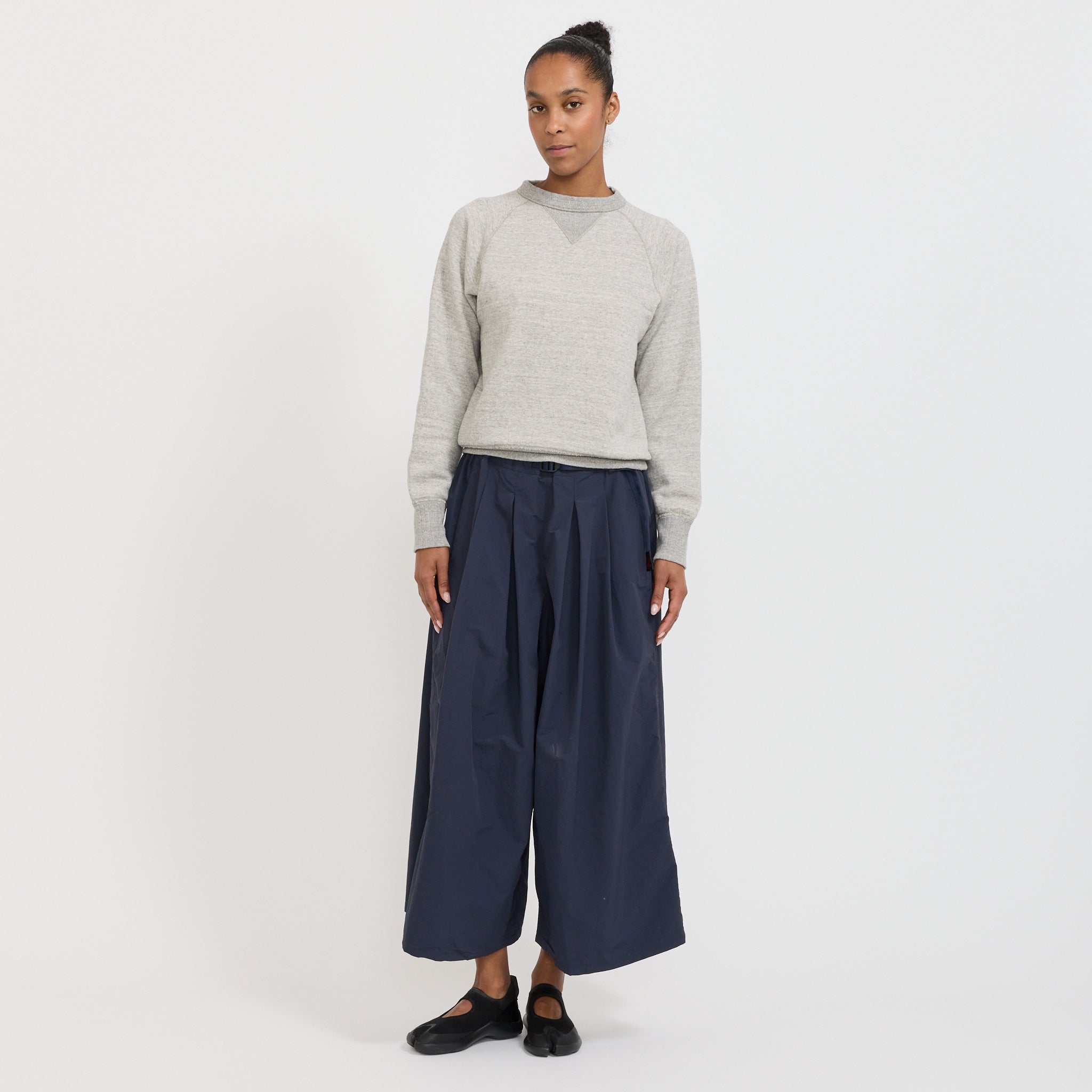 Nylon Flare Pant British Navy | Maplestore