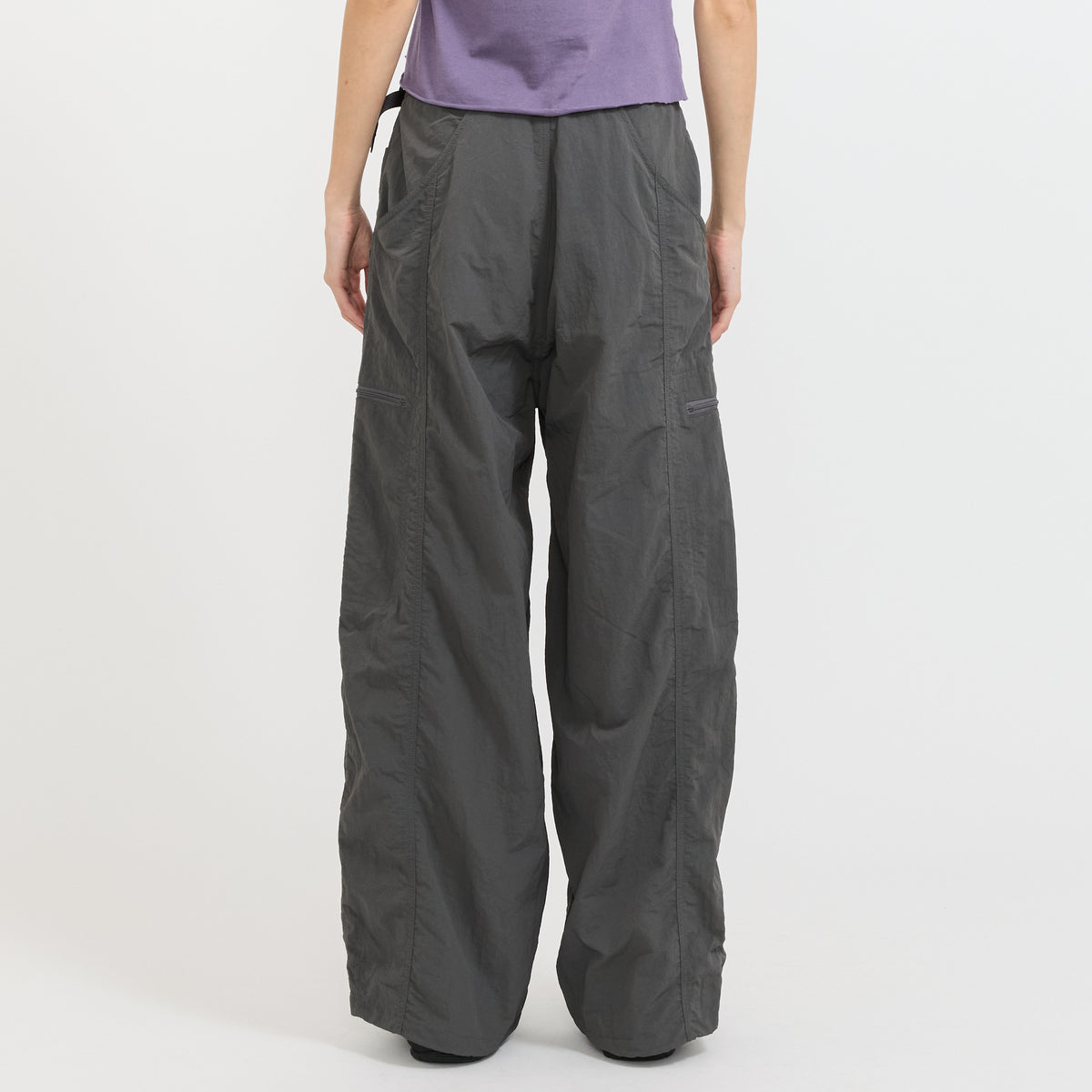 Nylon Loose Balloon Pant Carbon