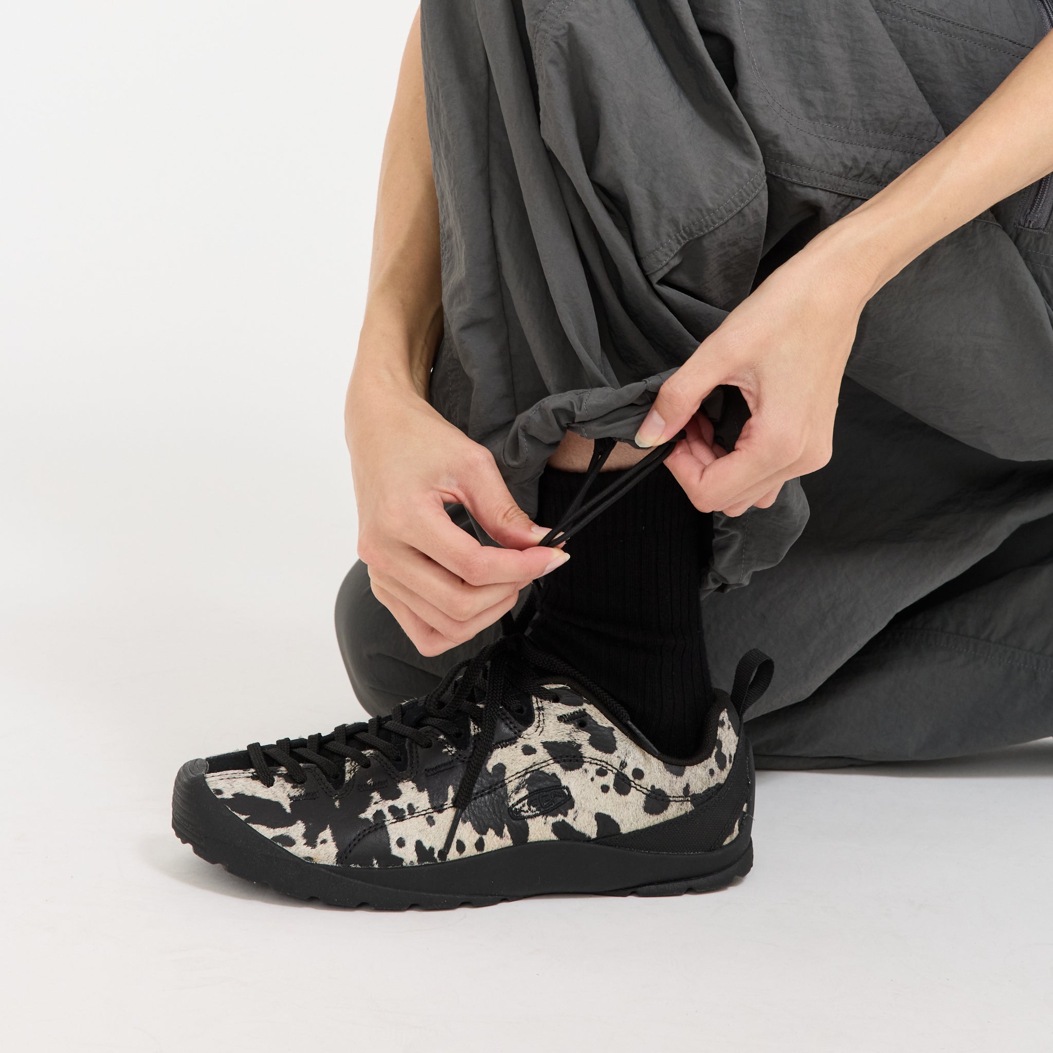 Nylon Loose Balloon Pant Carbon