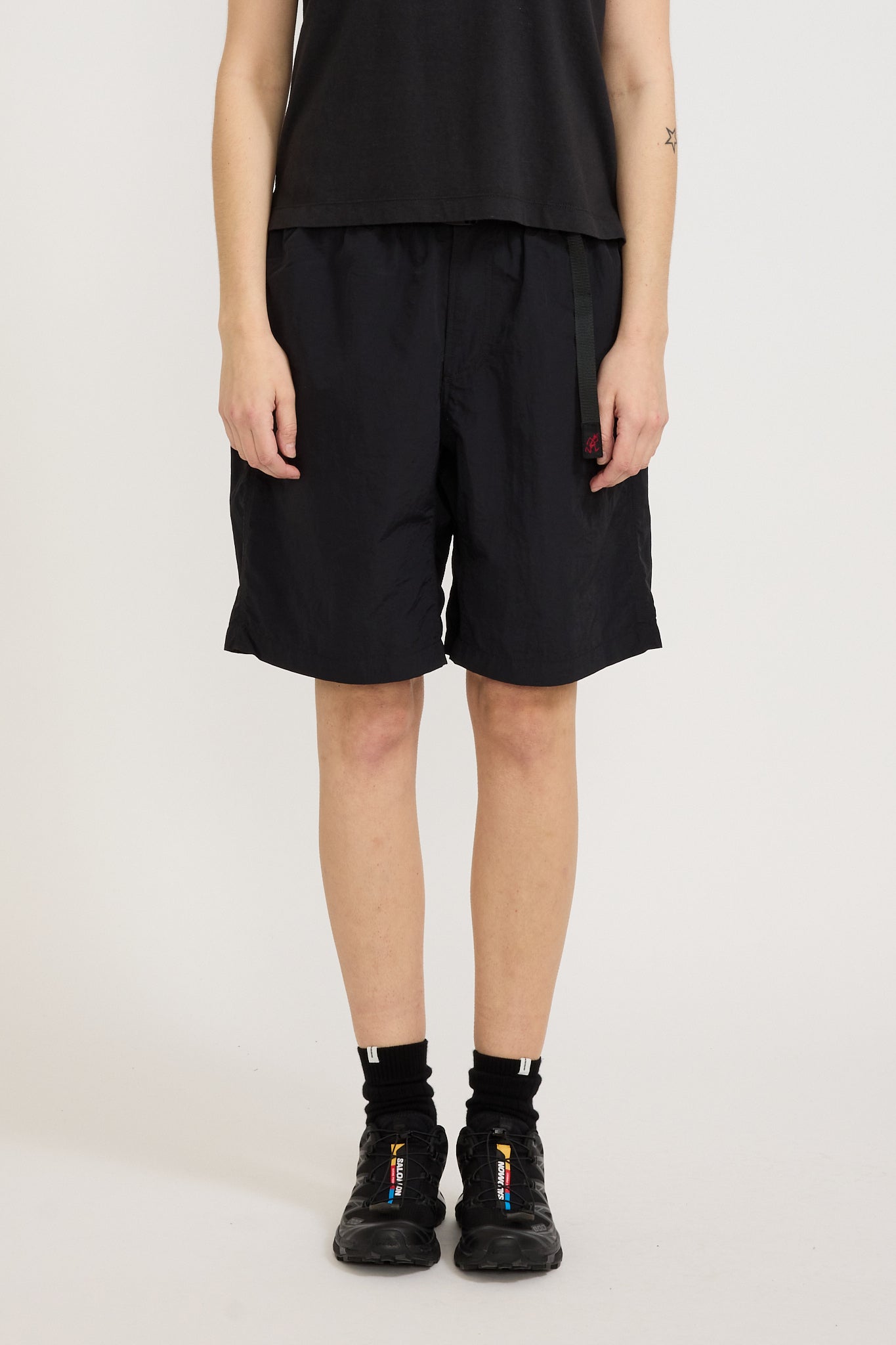 Gramicci | Women's Nylon Loose Short Black | Maplestore