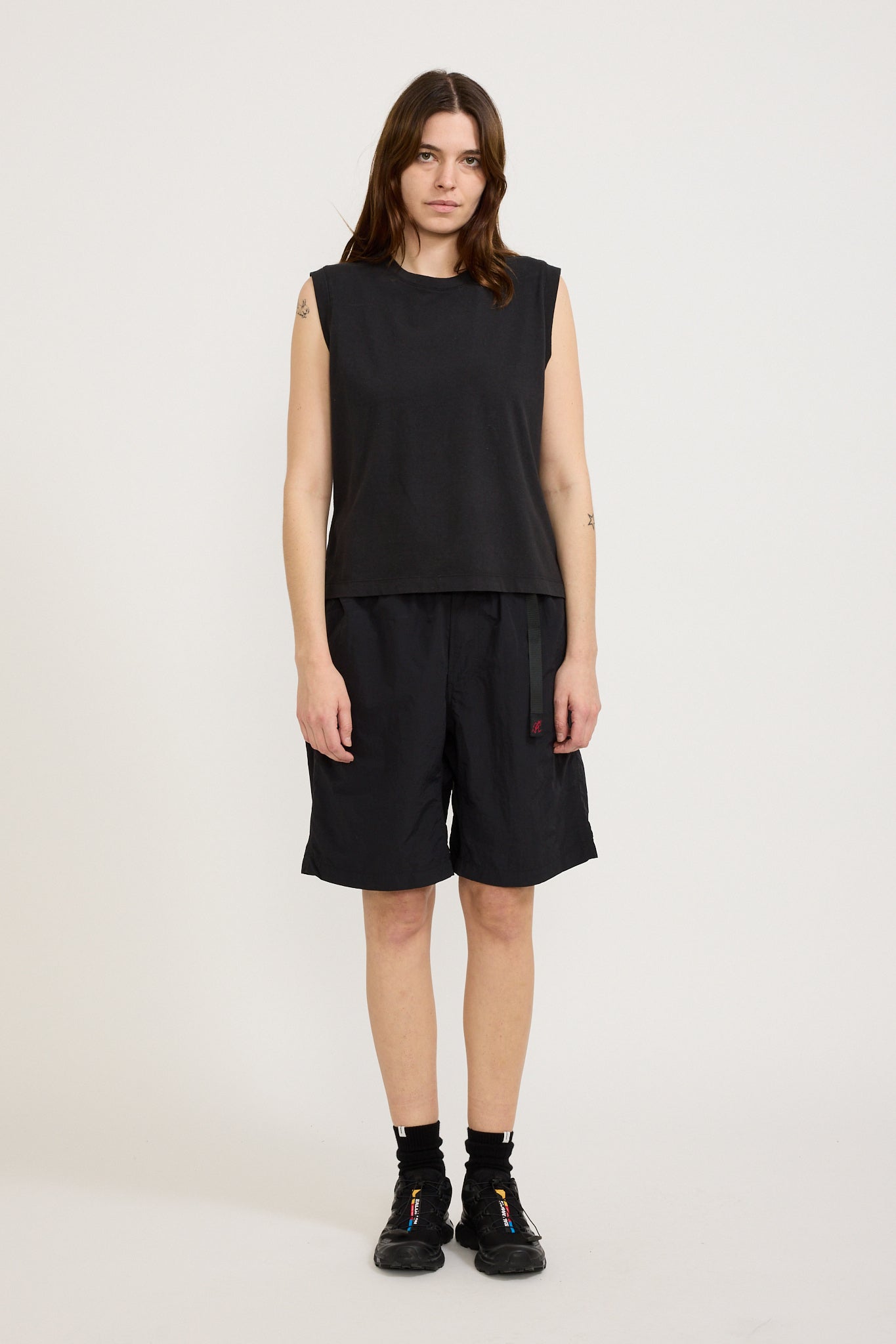 Gramicci | Women's Nylon Loose Short Black | Maplestore