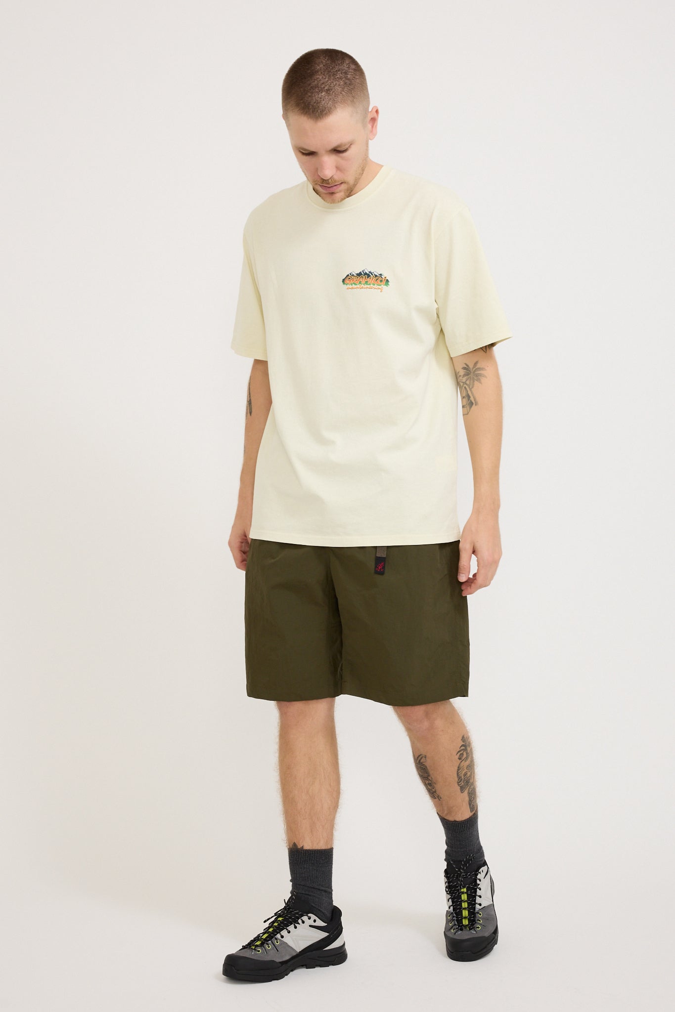 Nylon Loose Short Deep Olive