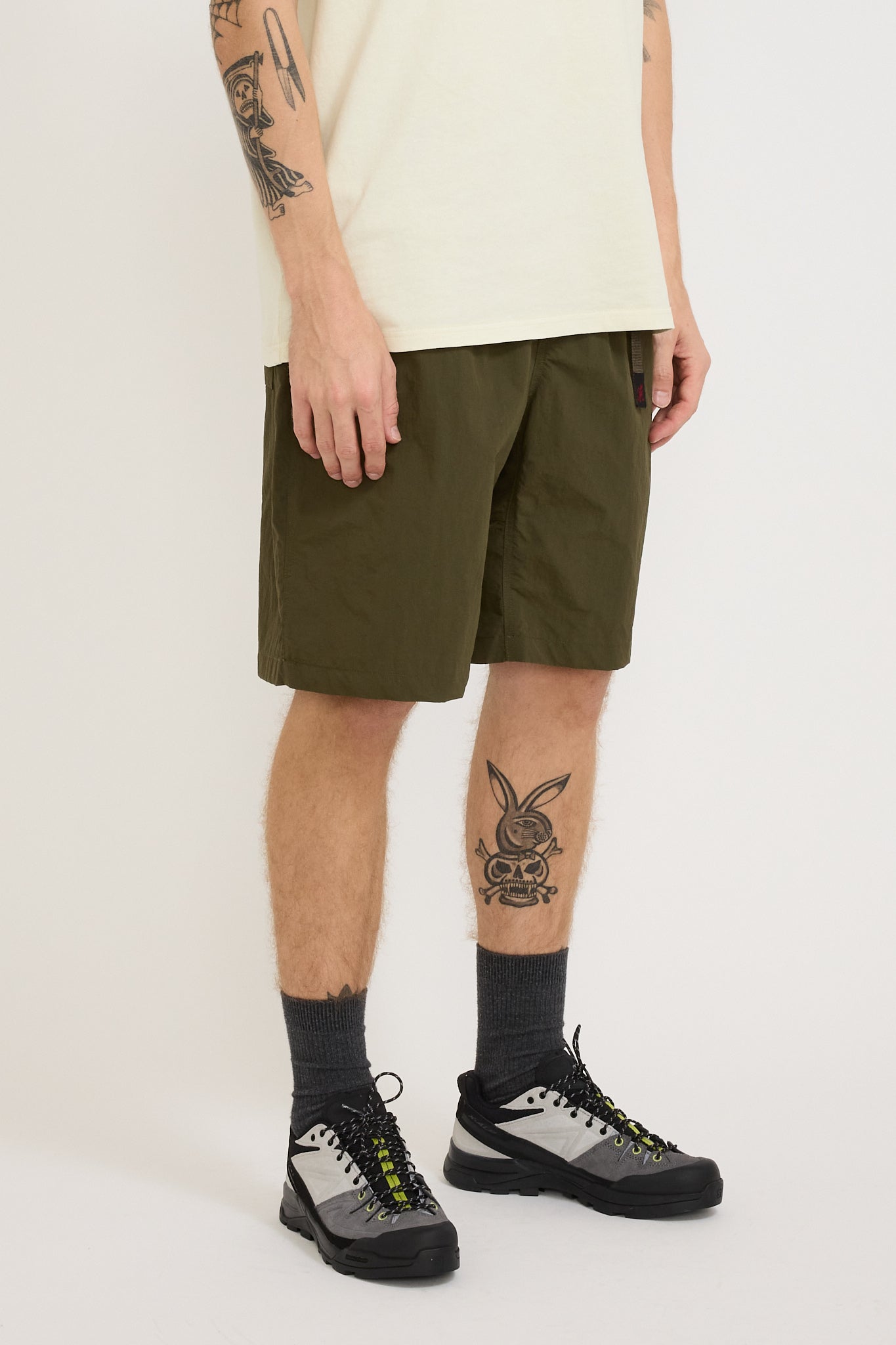 Nylon Loose Short Deep Olive