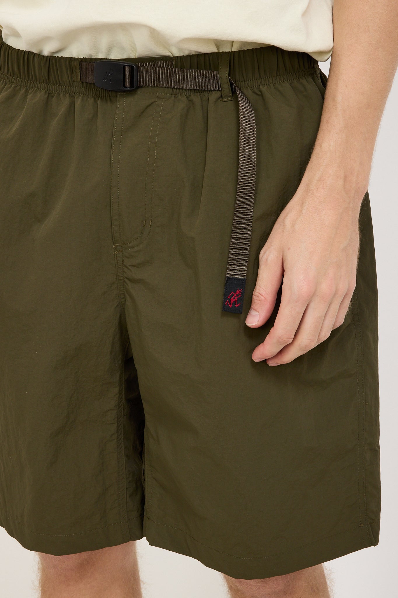 Nylon Loose Short Deep Olive