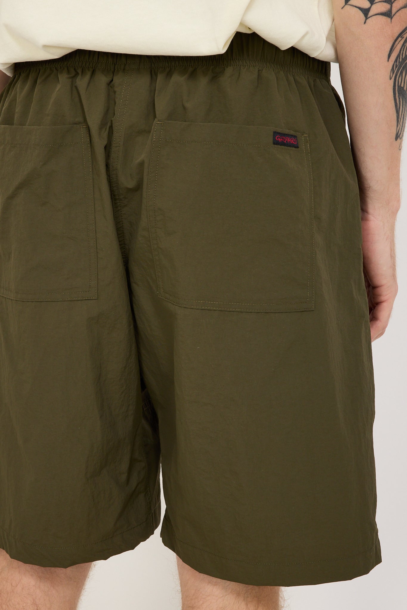 Nylon Loose Short Deep Olive