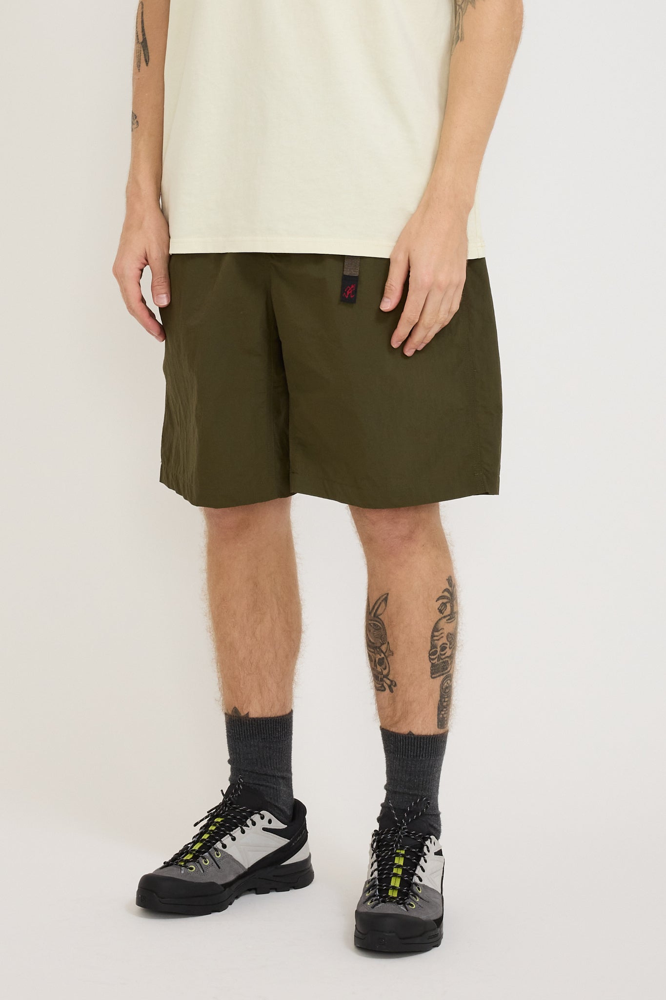 Nylon Loose Short Deep Olive