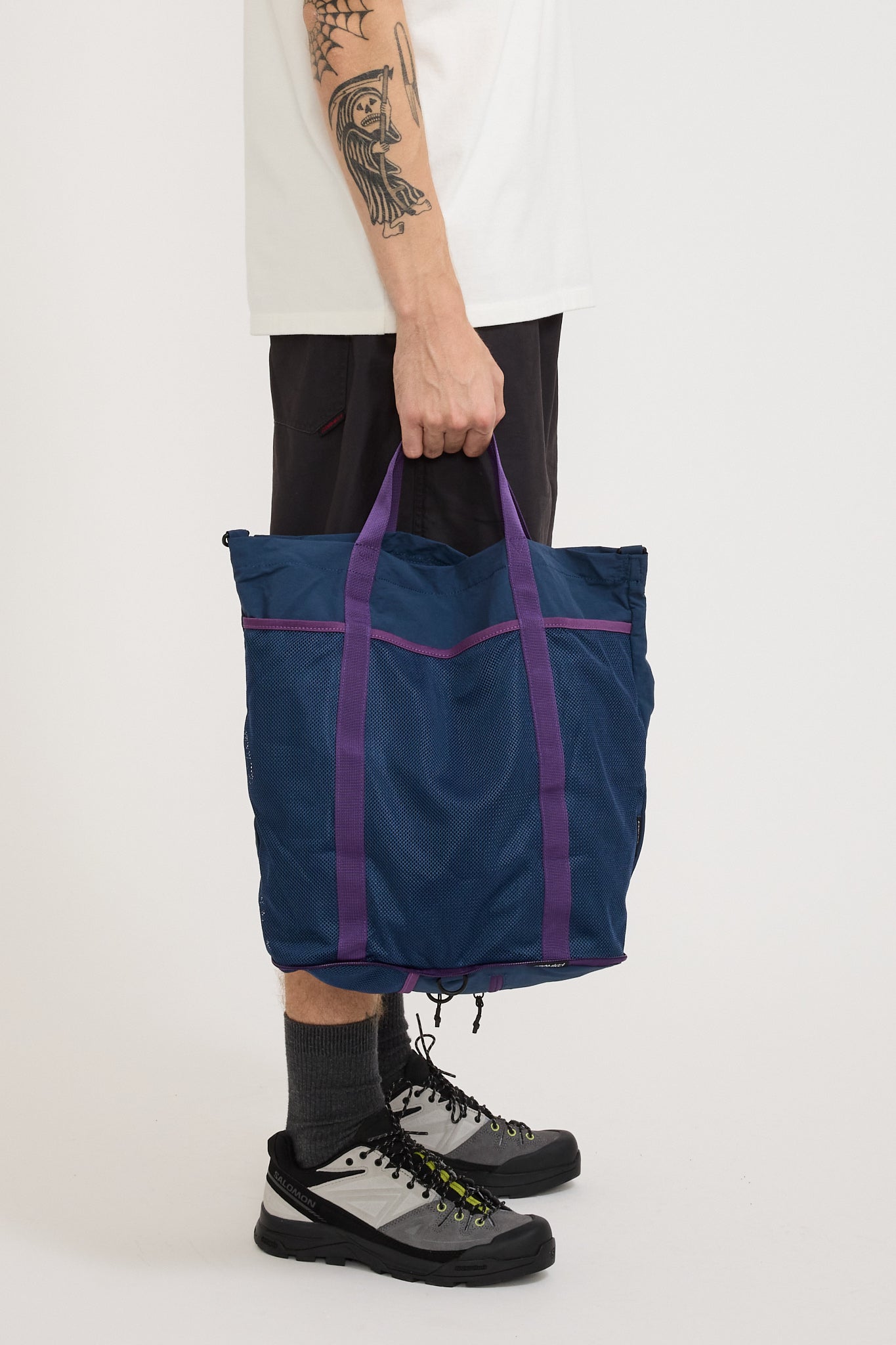 Nylon Packable Explorer Tote Deep Navy