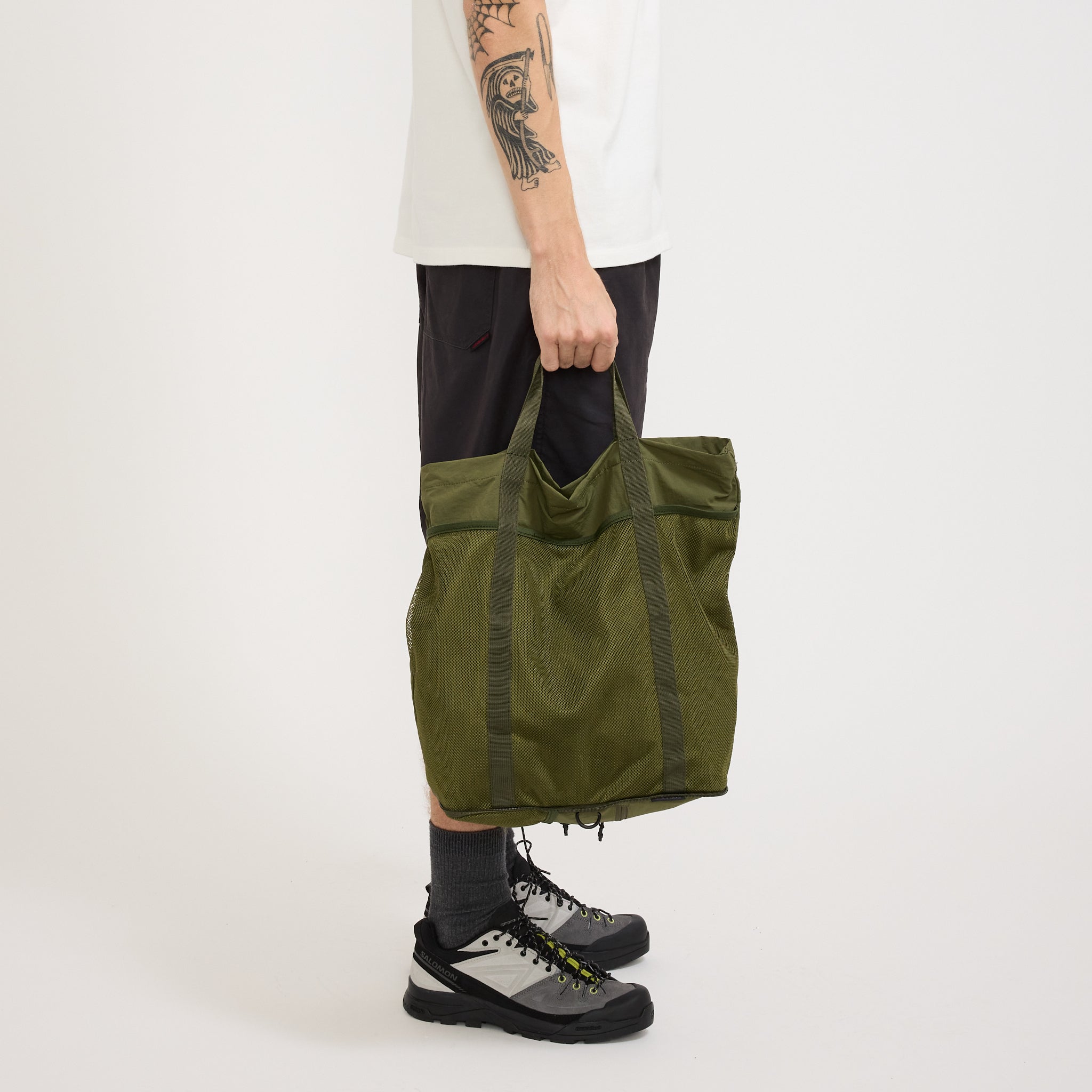 Nylon Packable Explorer Tote Olive