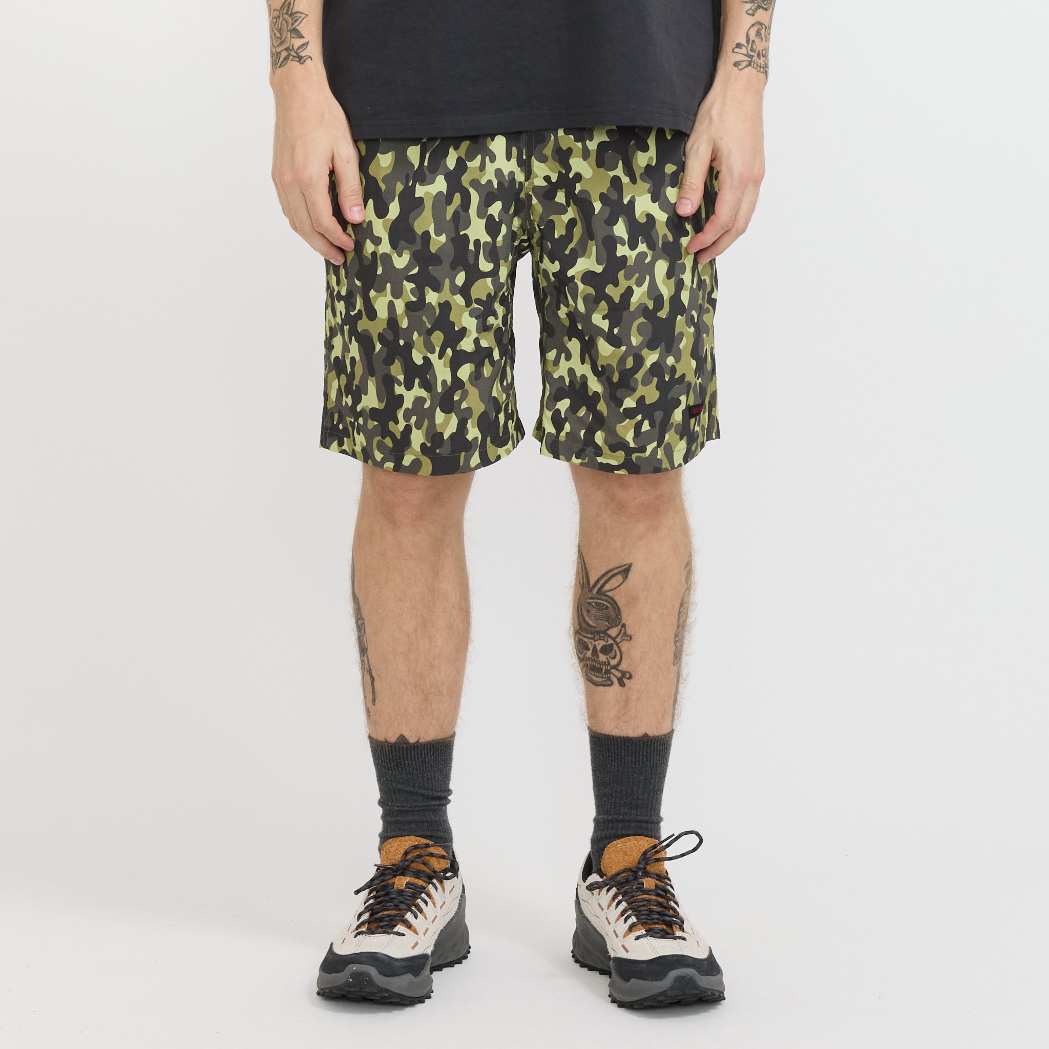 Gramicci | Nylon Reef Short Olive Camo | Maplestore