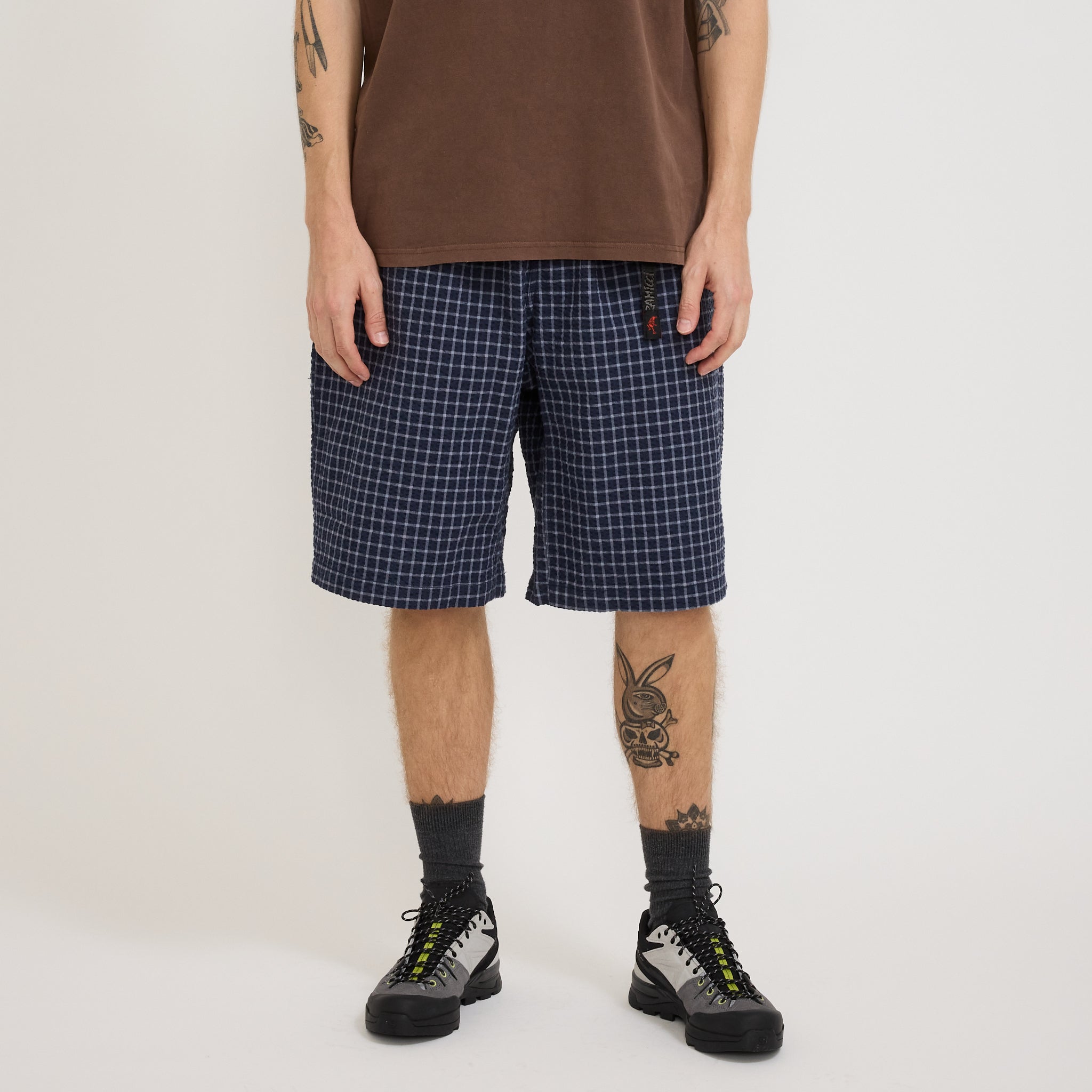 Gramicci O.G. Seersucker Lagoon Short Midnight | Maplestore