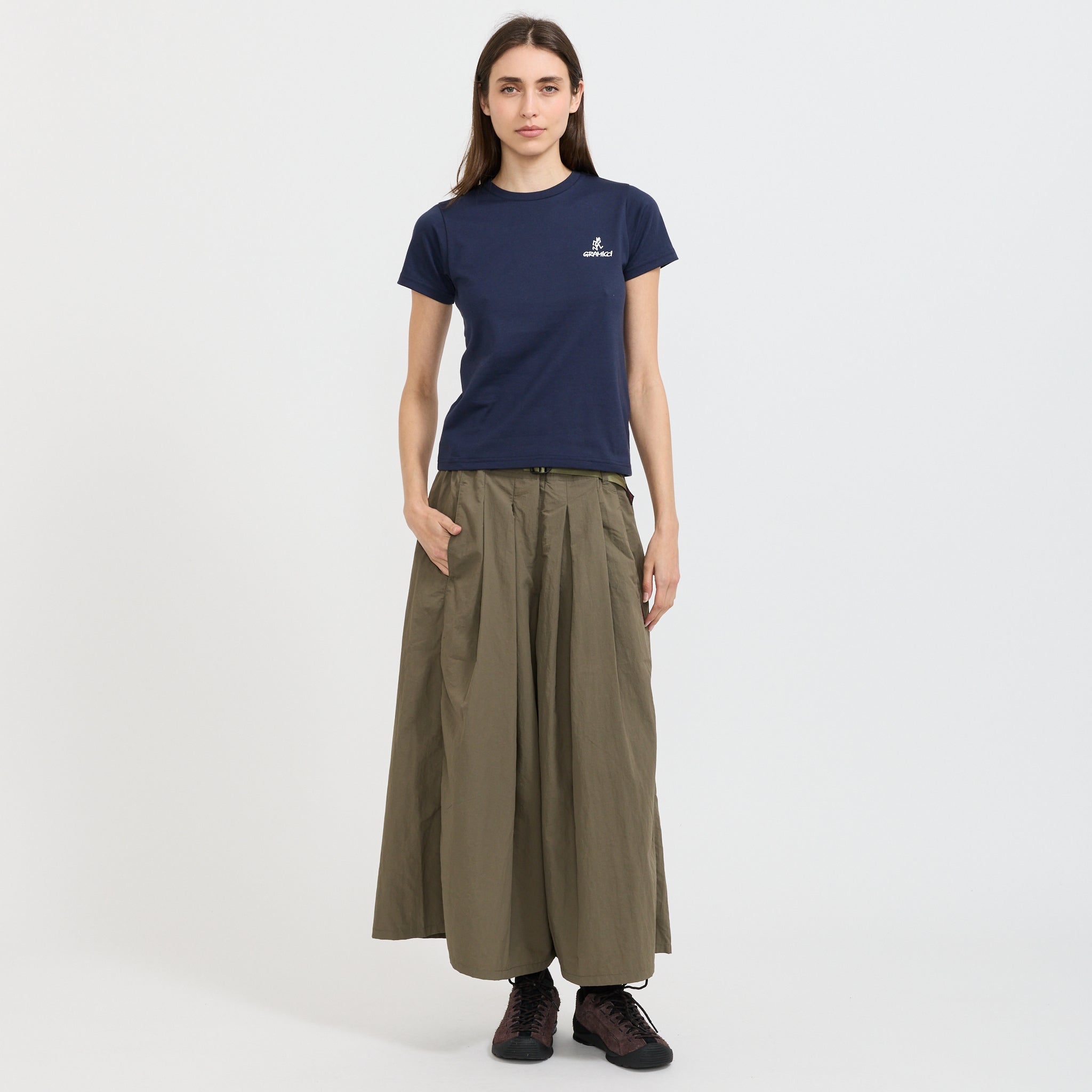 One Point Logo Baby Tee Navy