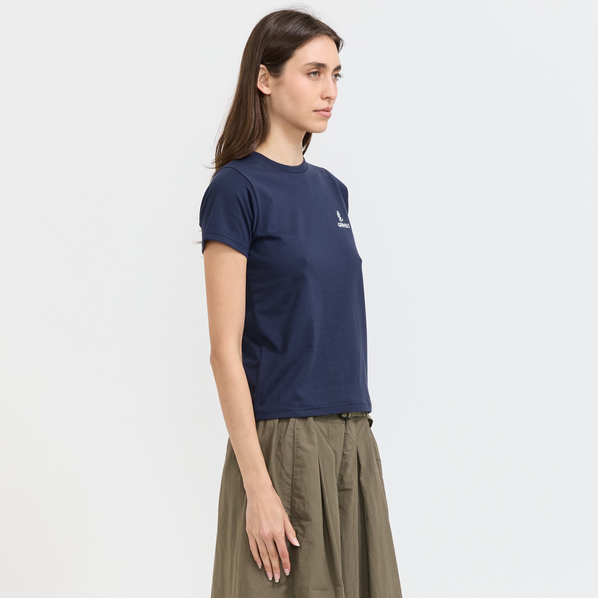 One Point Logo Baby Tee Navy