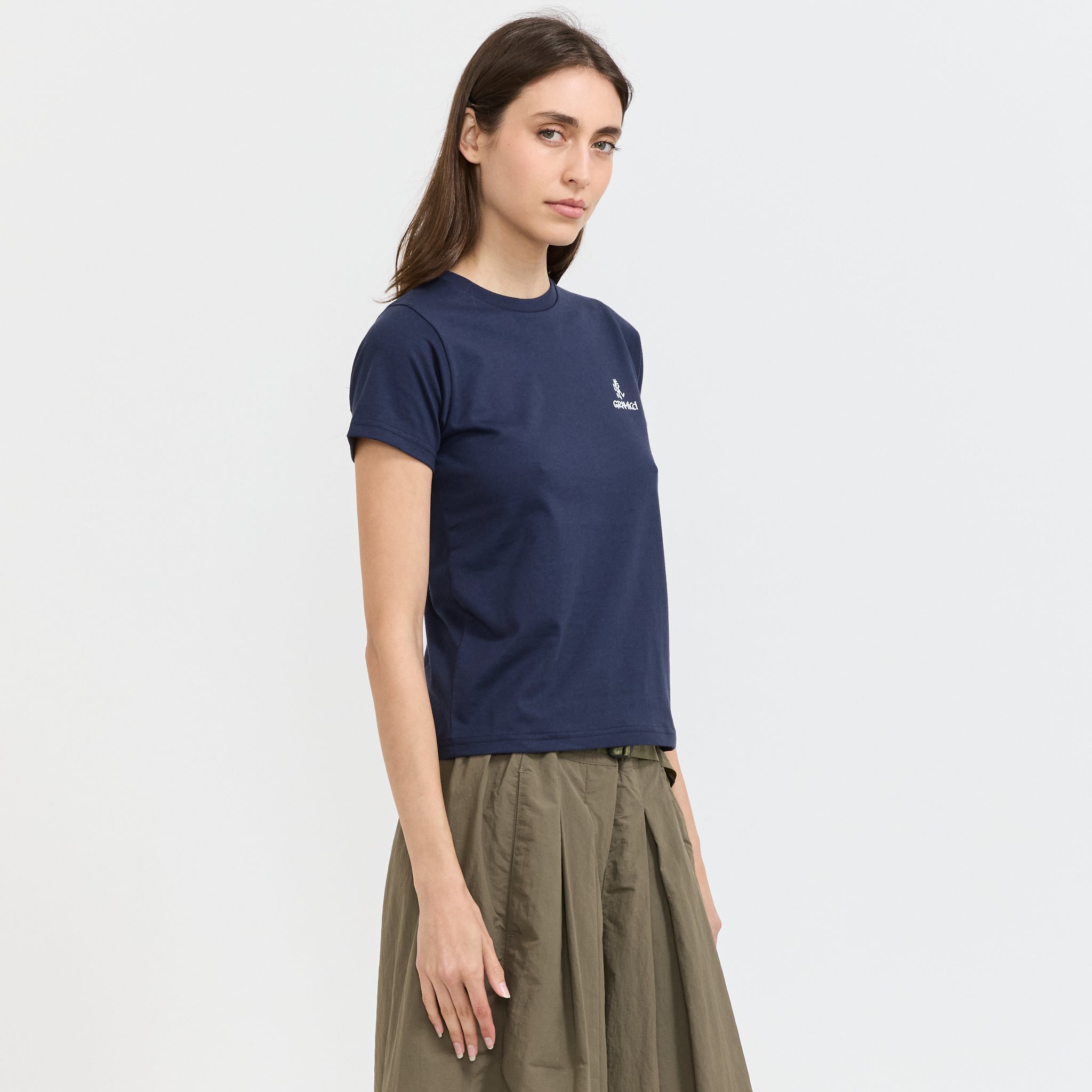 One Point Logo Baby Tee Navy