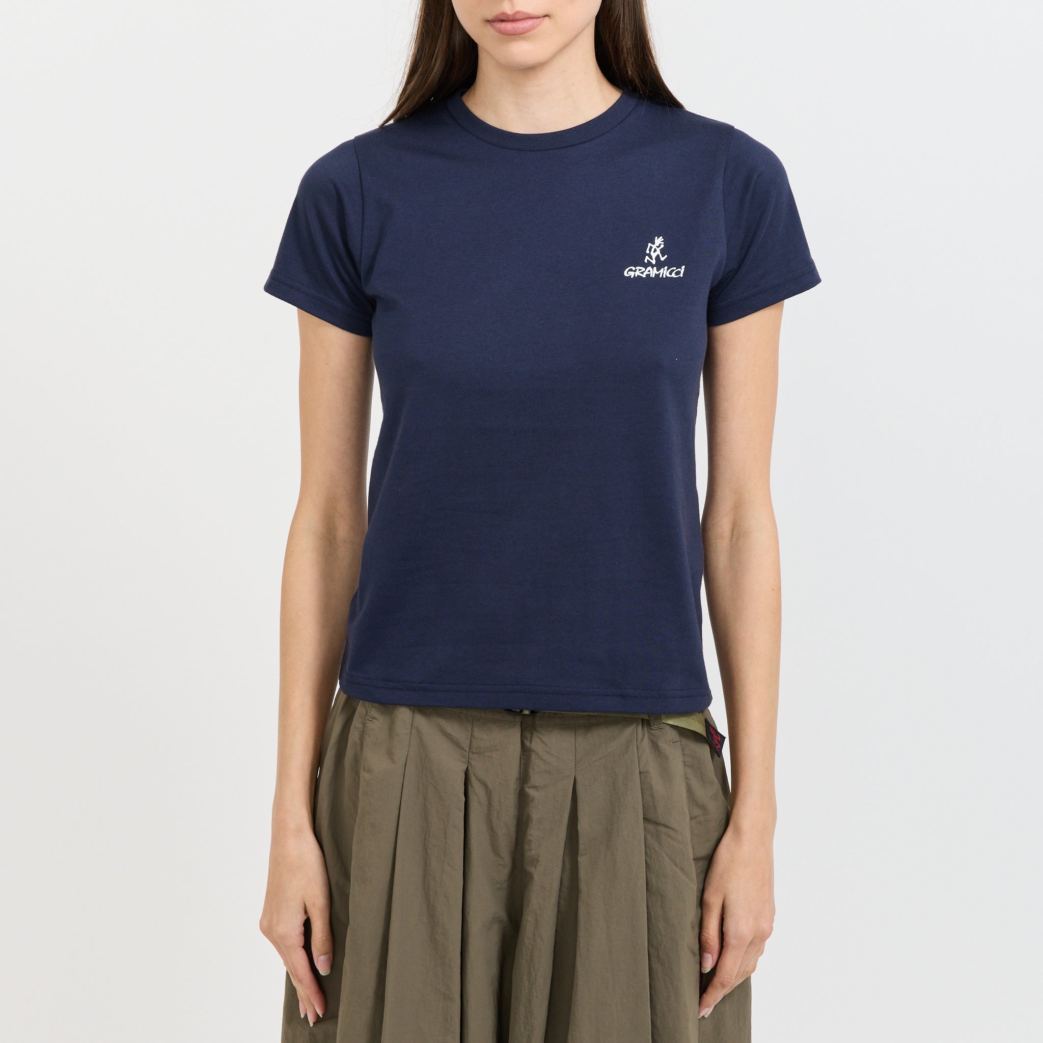 One Point Logo Baby Tee Navy