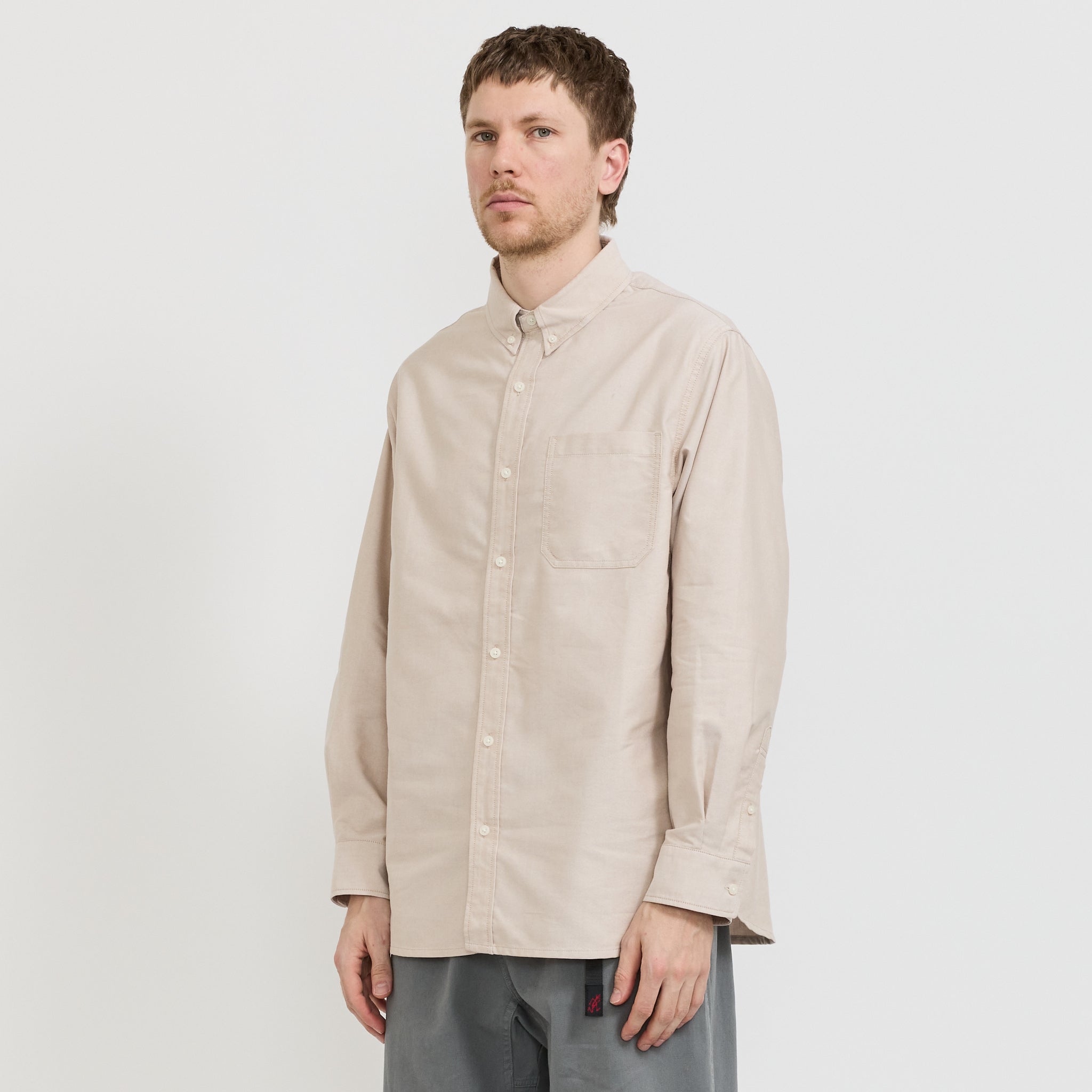 Oxford Button Down Stance Shirt Ecru