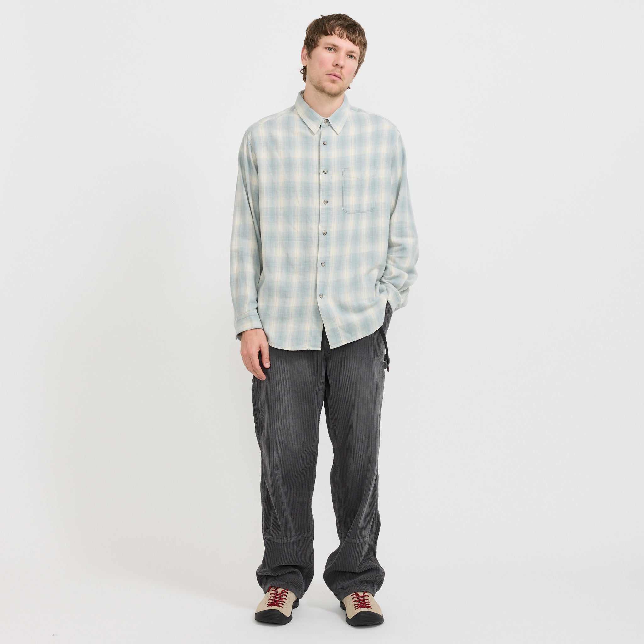 Piled Flannel Shirt Storm