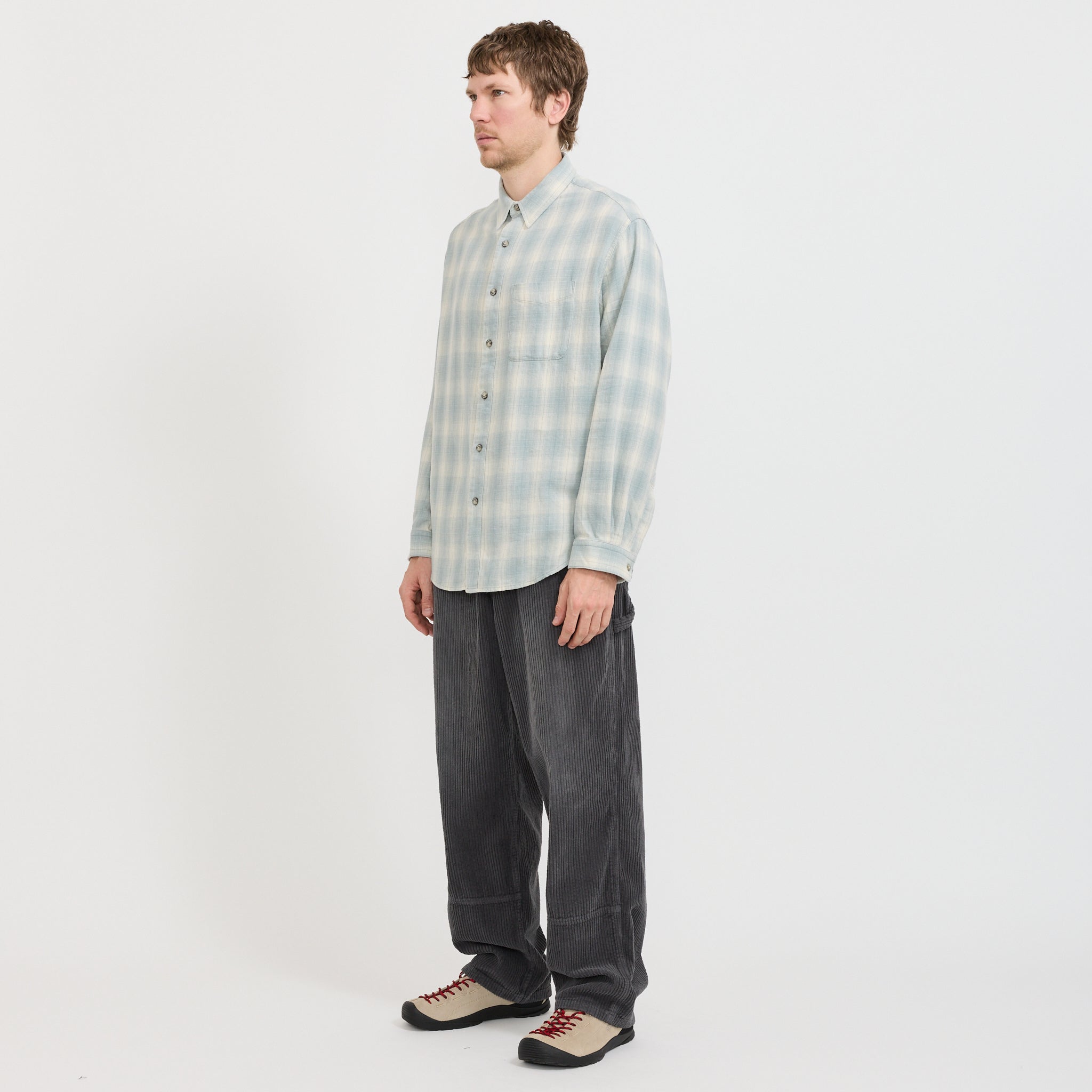 Piled Flannel Shirt Storm