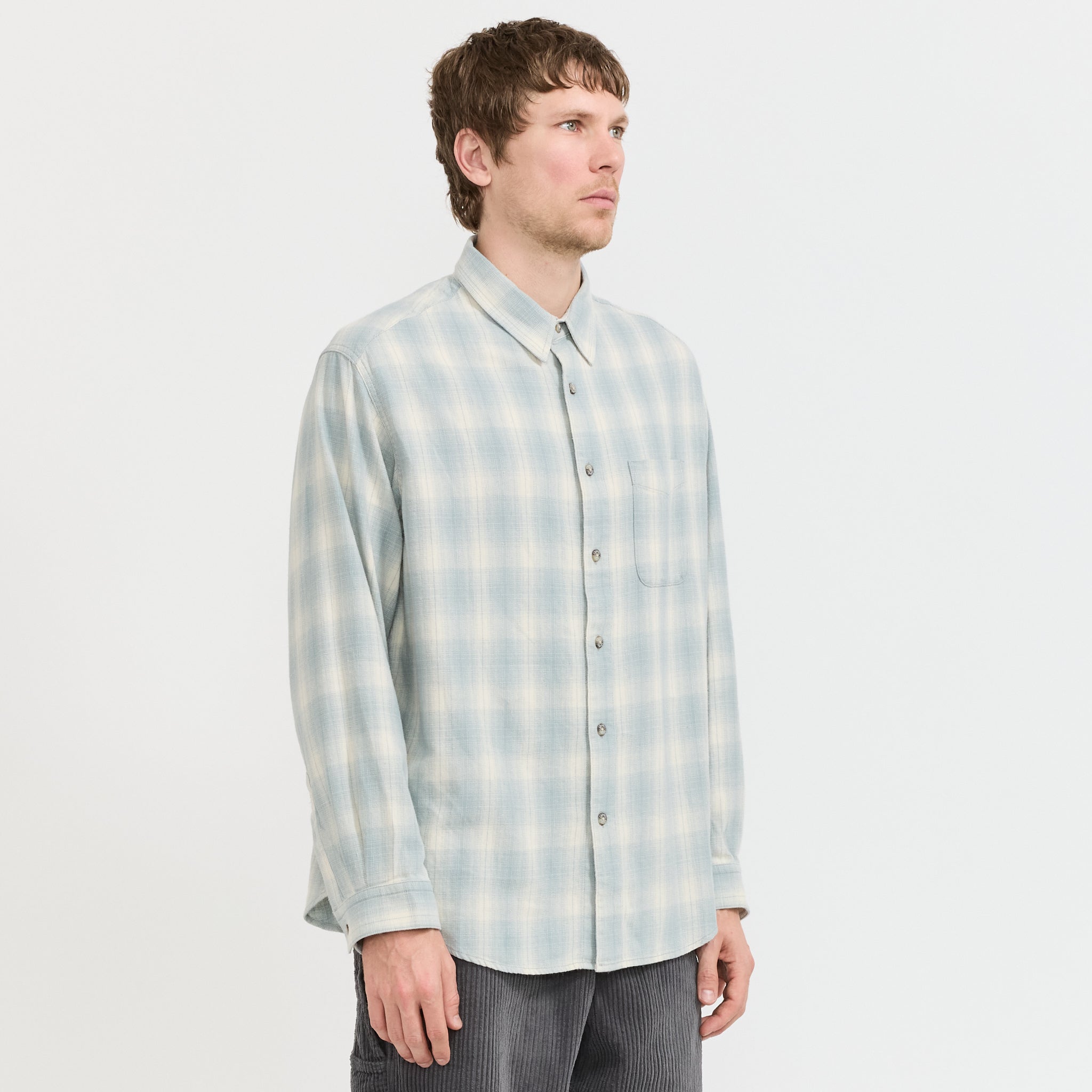 Piled Flannel Shirt Storm