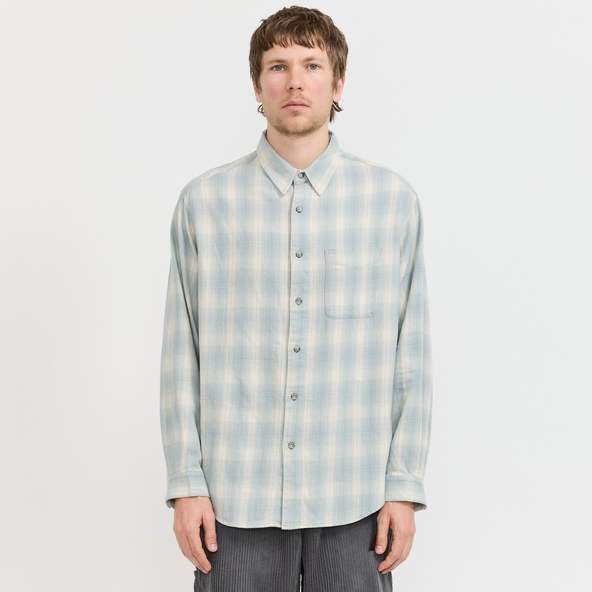 Piled Flannel Shirt Storm