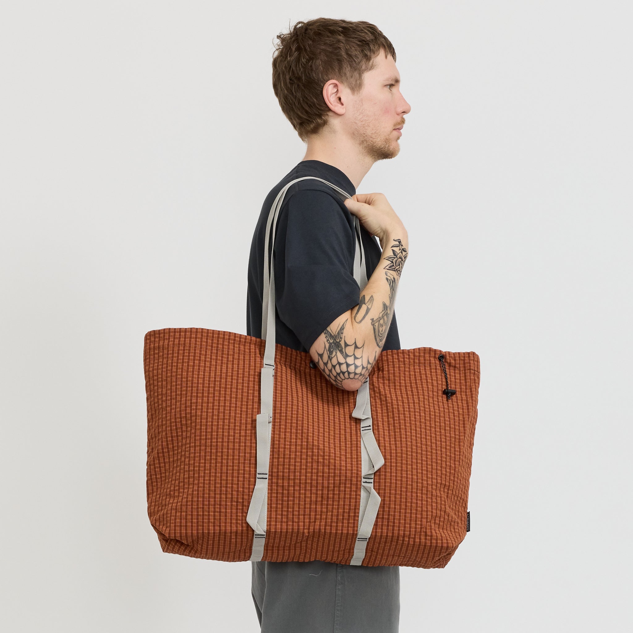 Plaid Climbing Tote Brick