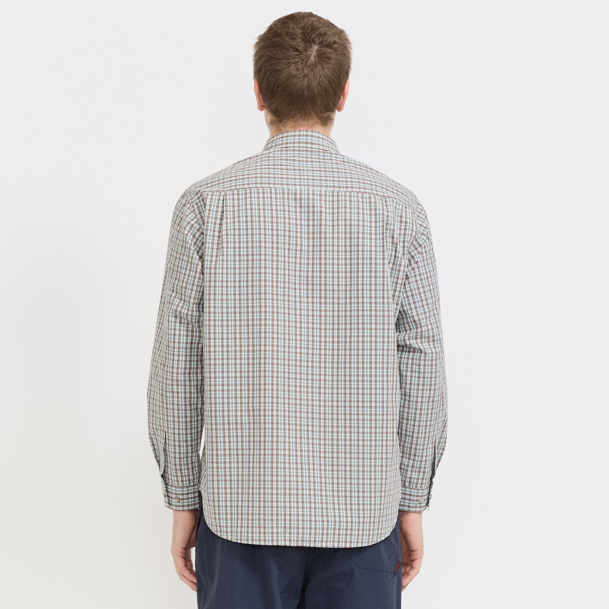 Gramicci | Poplin Millwood Shirt Brown | Maplestore