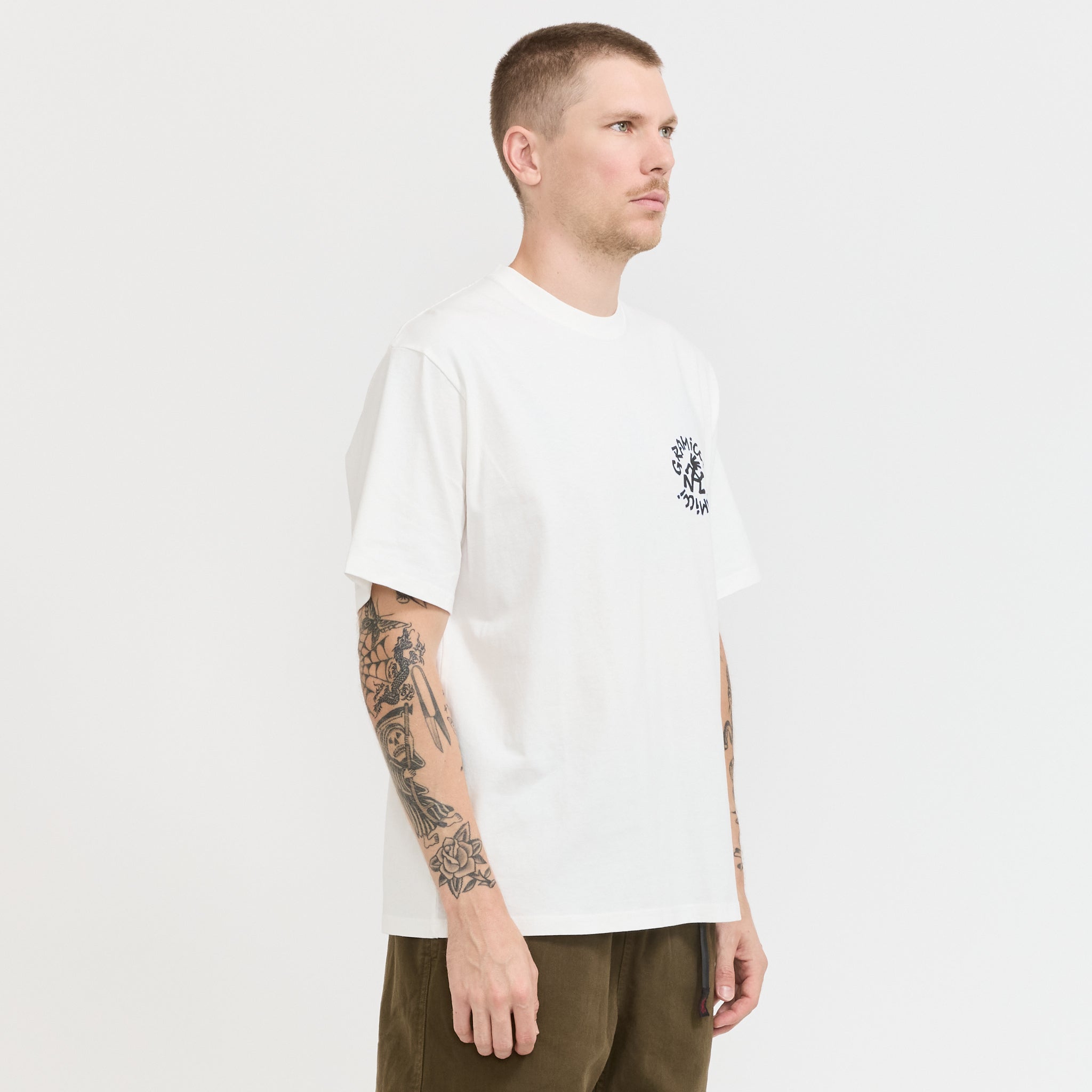 Running Man Tee White