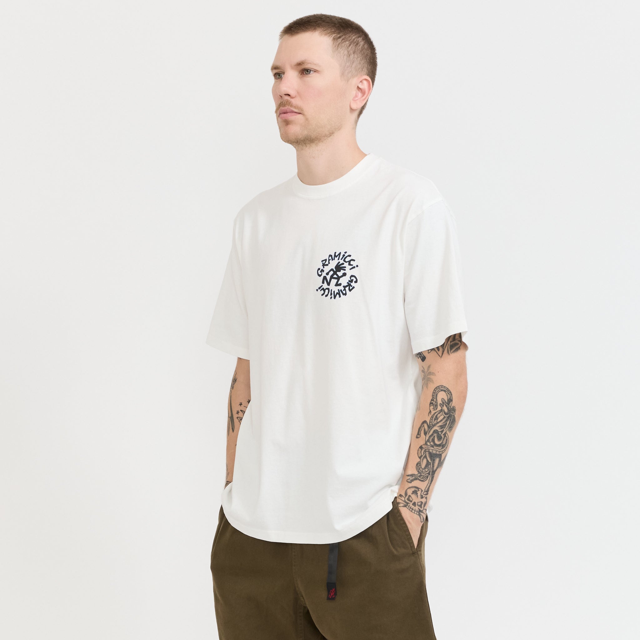 Running Man Tee White